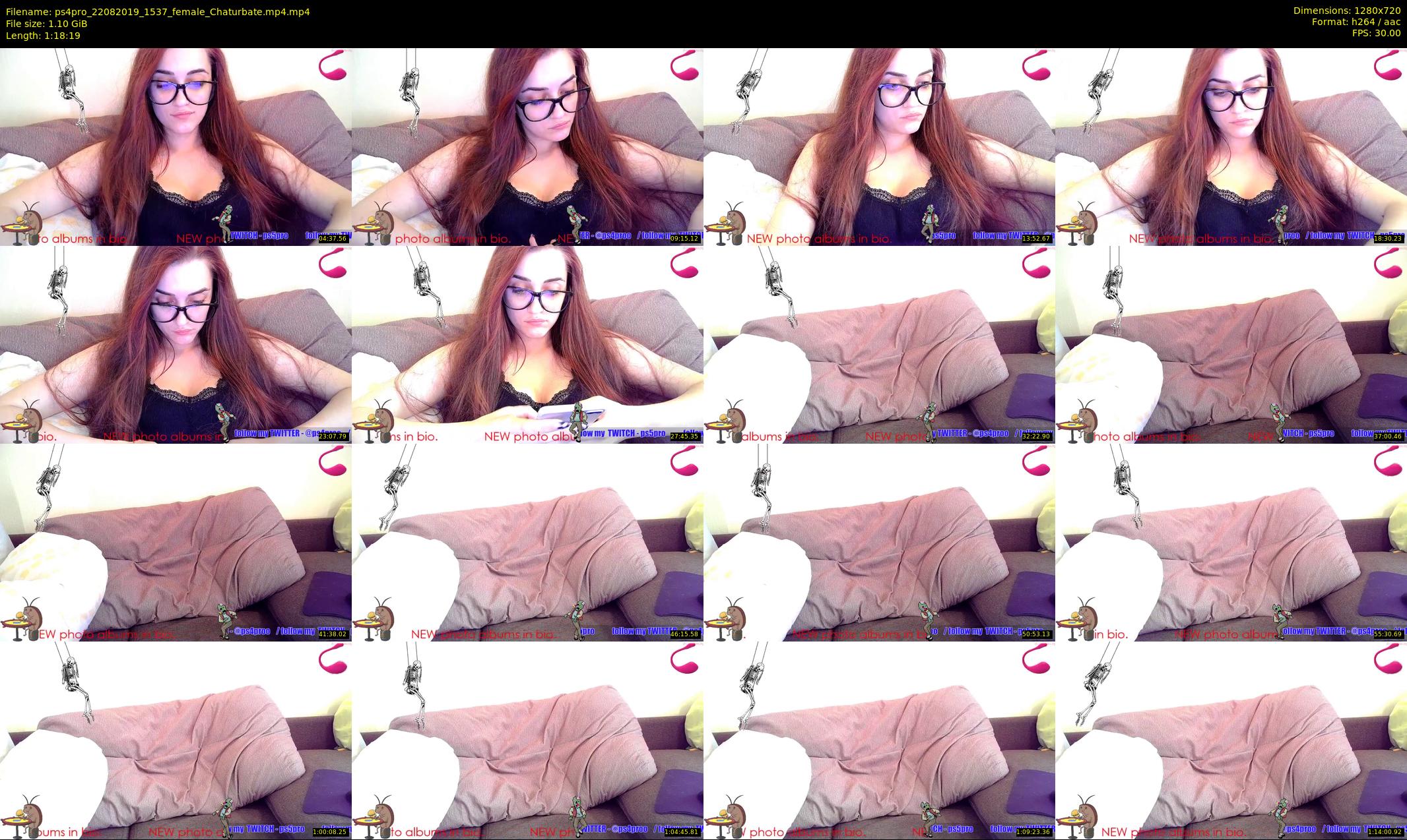 ps4pro — 79 minute Chaturbate female cam show recording, 720p, Aug 22, 2019
