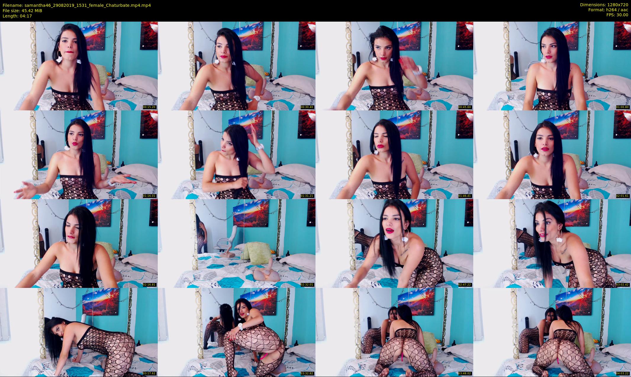 samantha46 — 5 minute Chaturbate female cam show recording, 720p, Aug 29, 2019