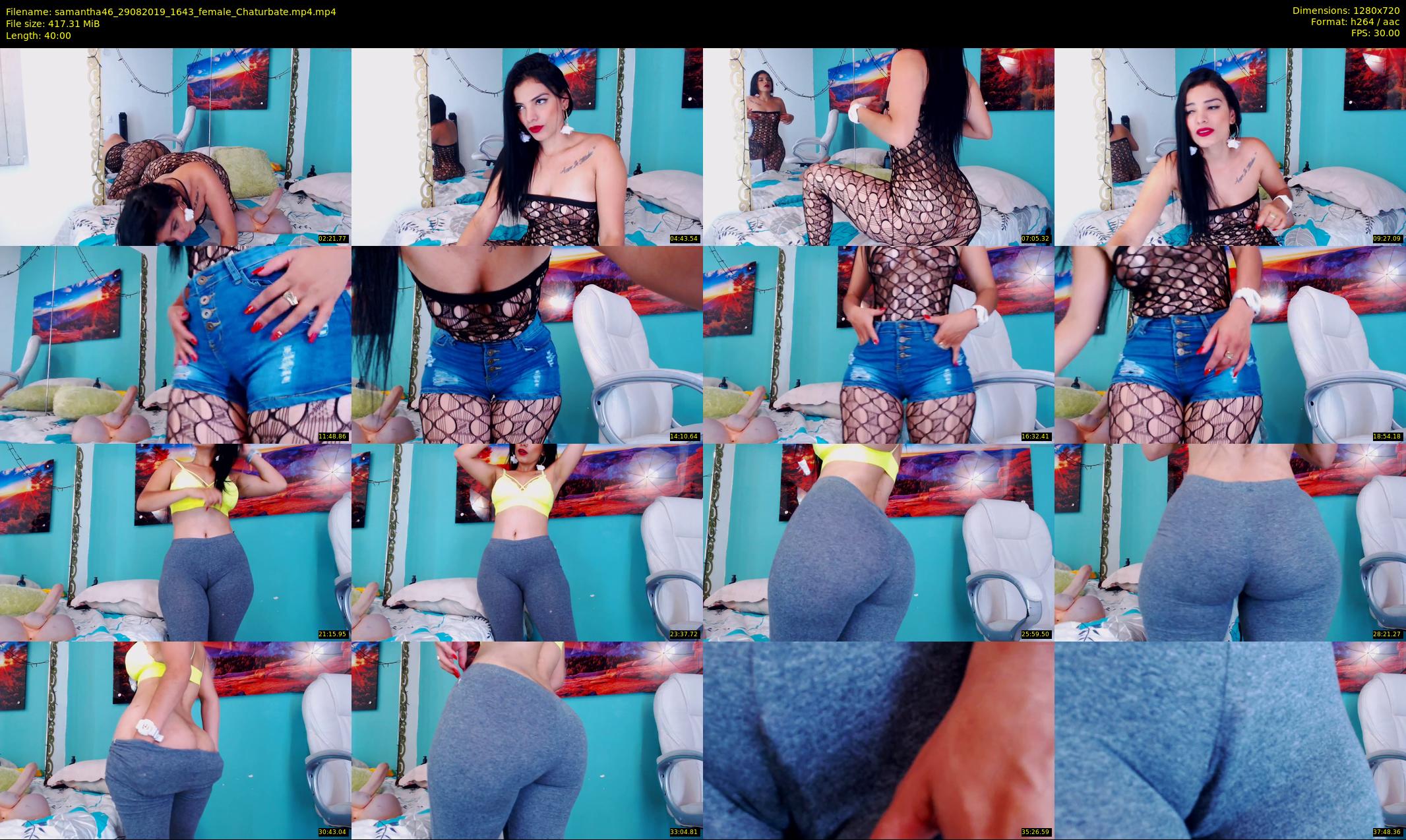 samantha46 — 40 minute Chaturbate female cam show recording, 720p, Aug 29, 2019