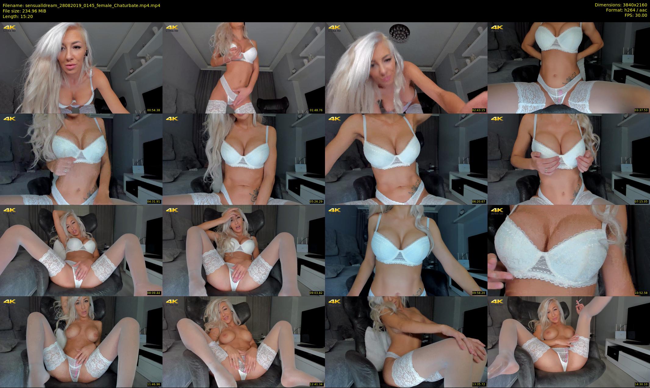sensualldream — 16 minute Chaturbate female cam show recording, 4K, Aug 28, 2019