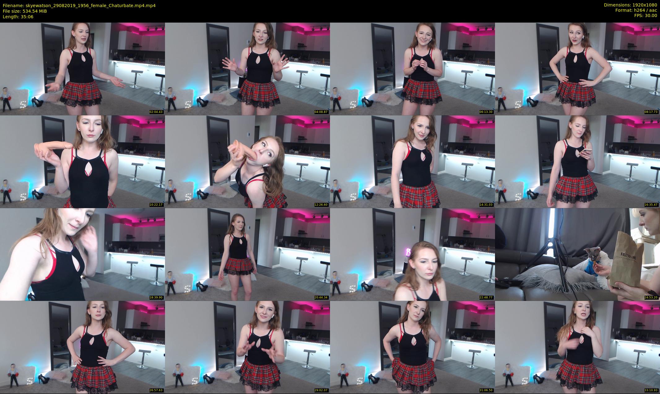skyewatson — 36 minute Chaturbate female cam show recording, 1080p, Aug 29, 2019