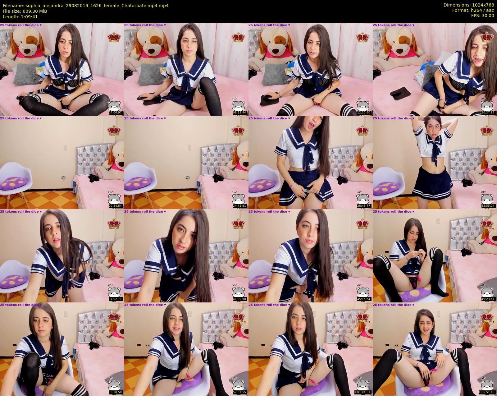 sophia_alejandra — 70 minute Chaturbate female cam show recording, 720p, Aug 29, 2019