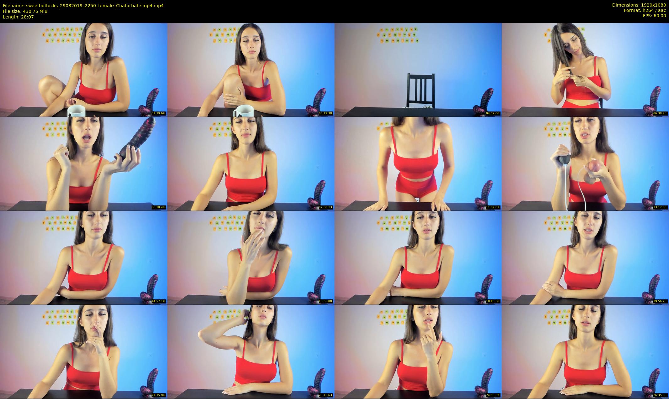 sweetbuttocks — 29 minute Chaturbate female cam show recording, 1080p, Aug 29, 2019