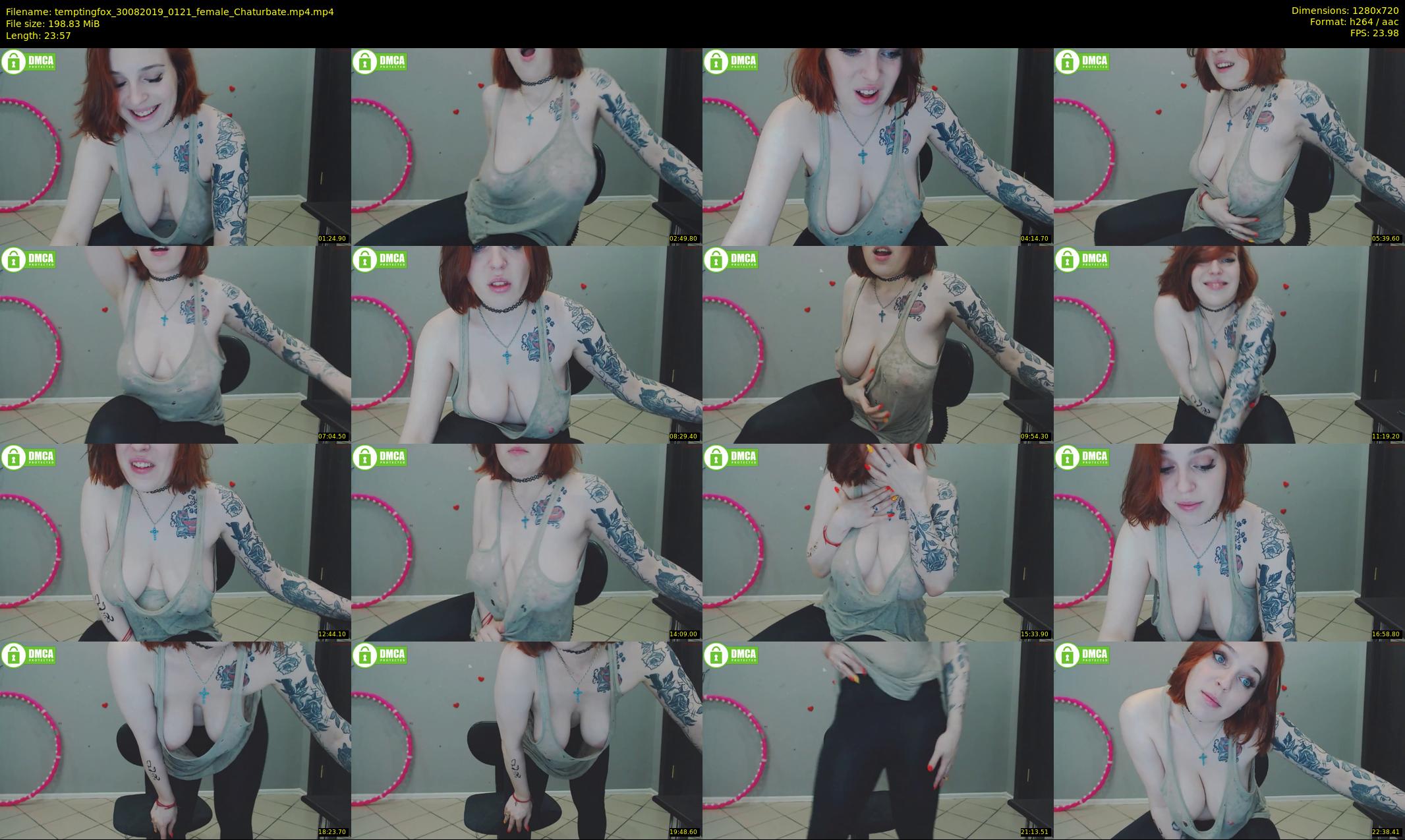 temptingfox — 24 minute Chaturbate female cam show recording, 720p, Aug 30, 2019