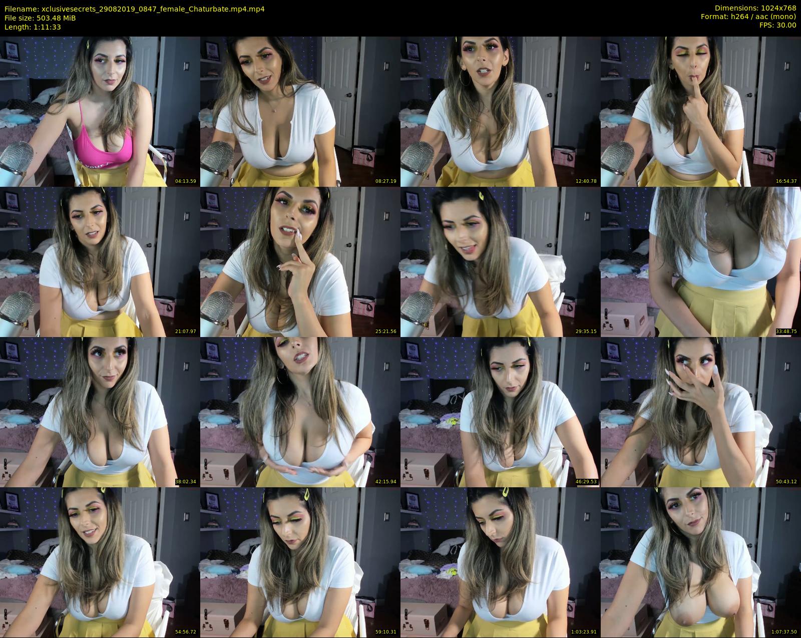 xclusivesecrets — 72 minute Chaturbate female cam show recording, 720p, Aug 29, 2019