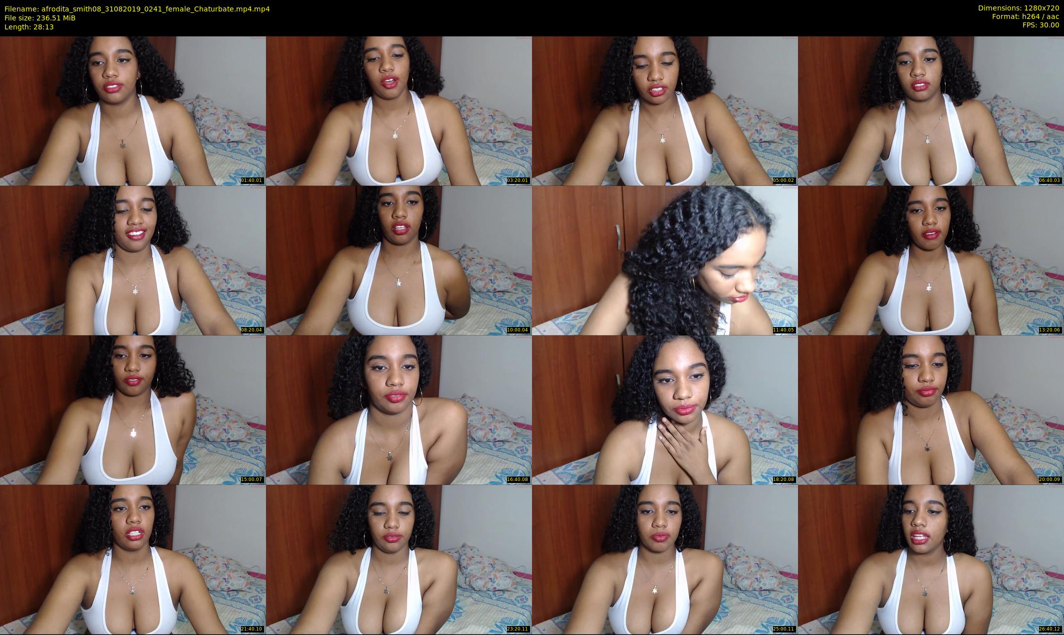 afrodita_smith08 — 29 minute Chaturbate female cam show recording, 720p, Aug 31, 2019