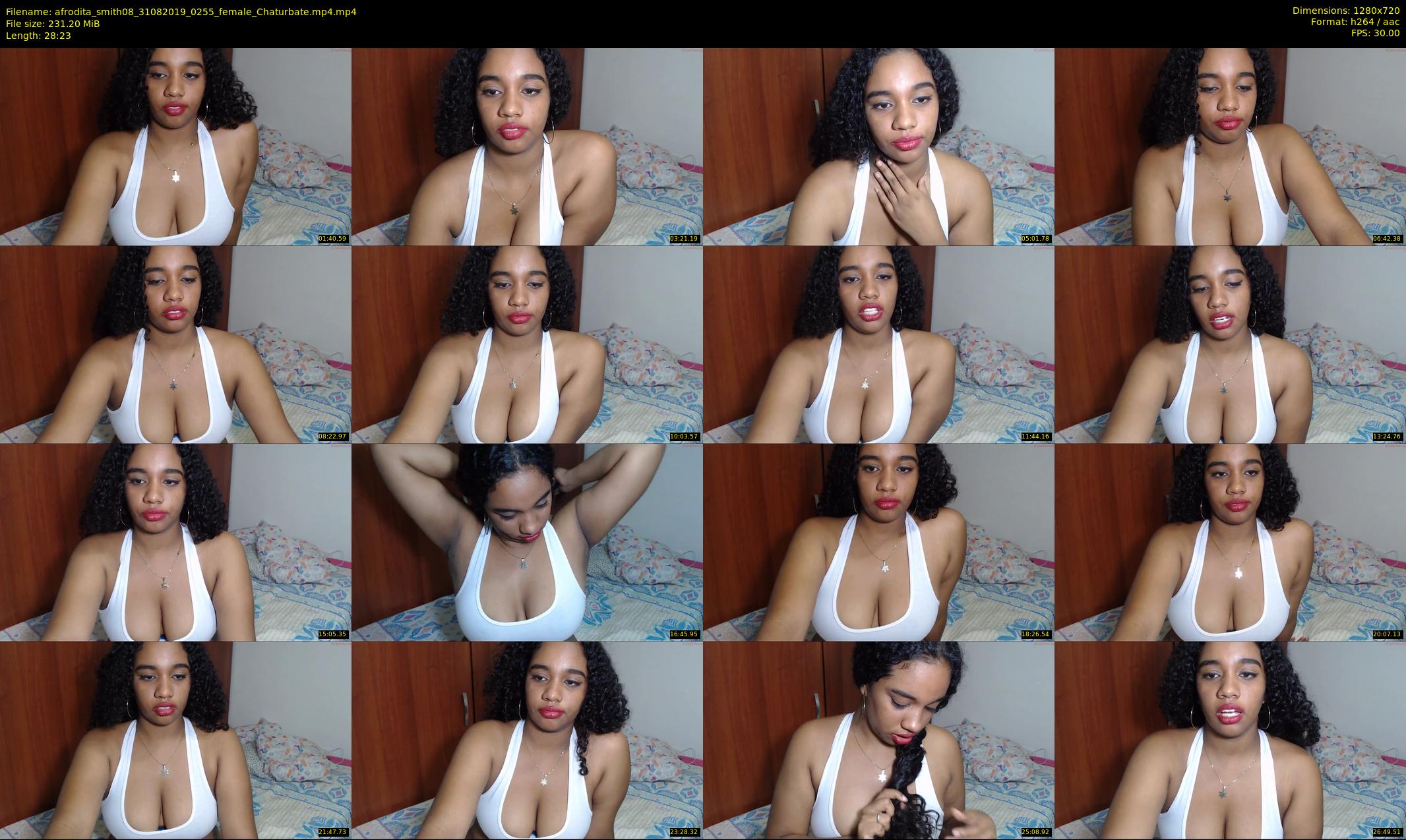 afrodita_smith08 — 29 minute Chaturbate female cam show recording, 720p, Aug 31, 2019