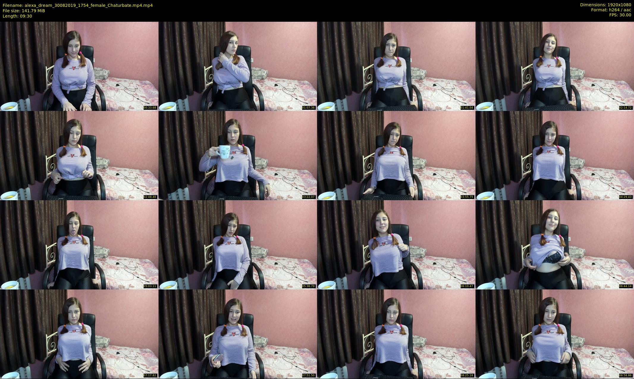 alexa_dream — 10 minute Chaturbate female cam show recording, 1080p, Aug 30, 2019