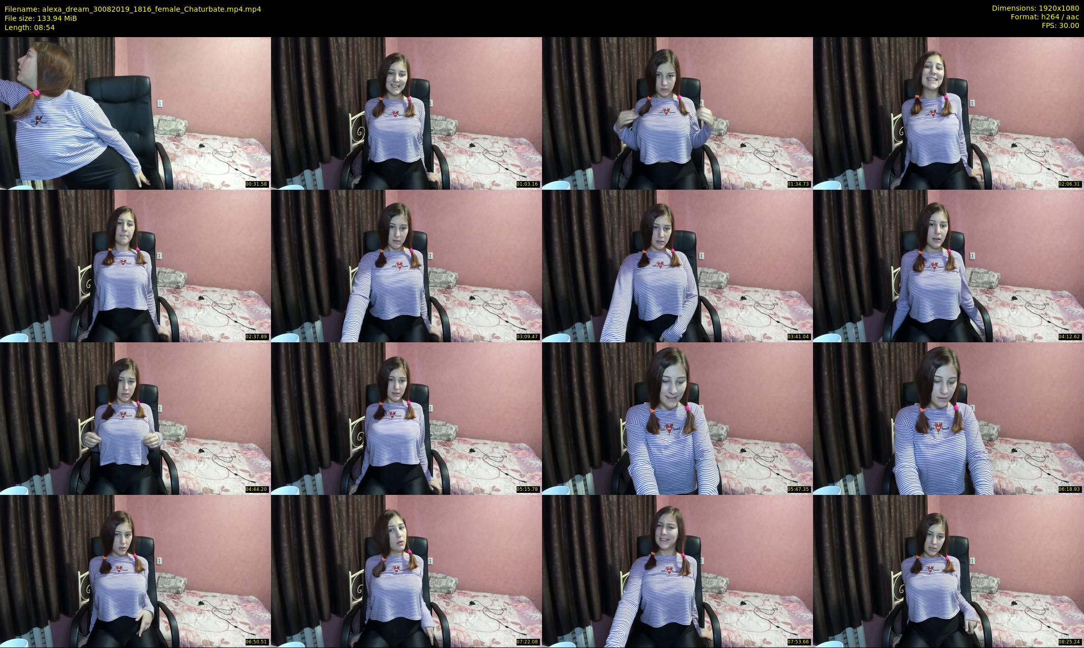 alexa_dream — 9 minute Chaturbate female cam show recording, 1080p, Aug 30, 2019