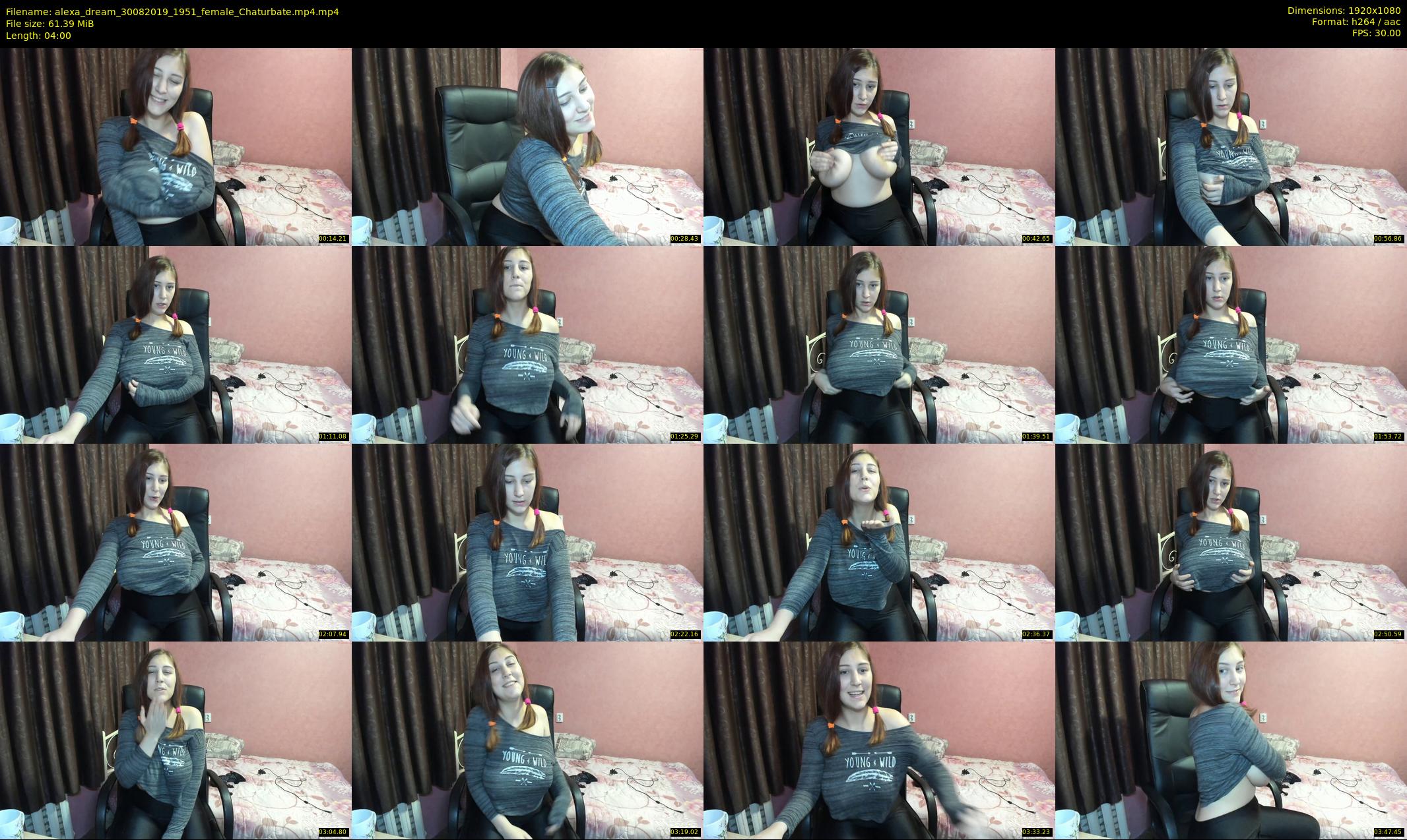 alexa_dream — 4 minute Chaturbate female cam show recording, 1080p, Aug 30, 2019