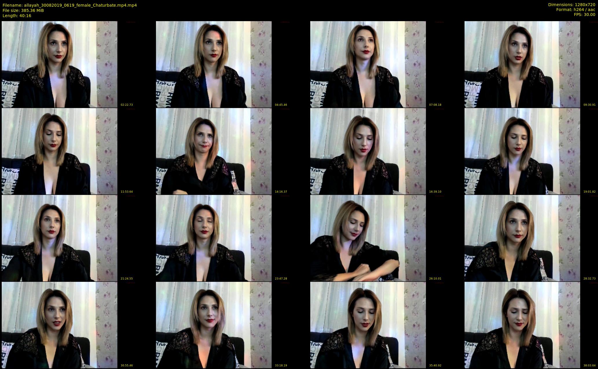 allayah — 41 minute Chaturbate female cam show recording, 720p, Aug 30, 2019