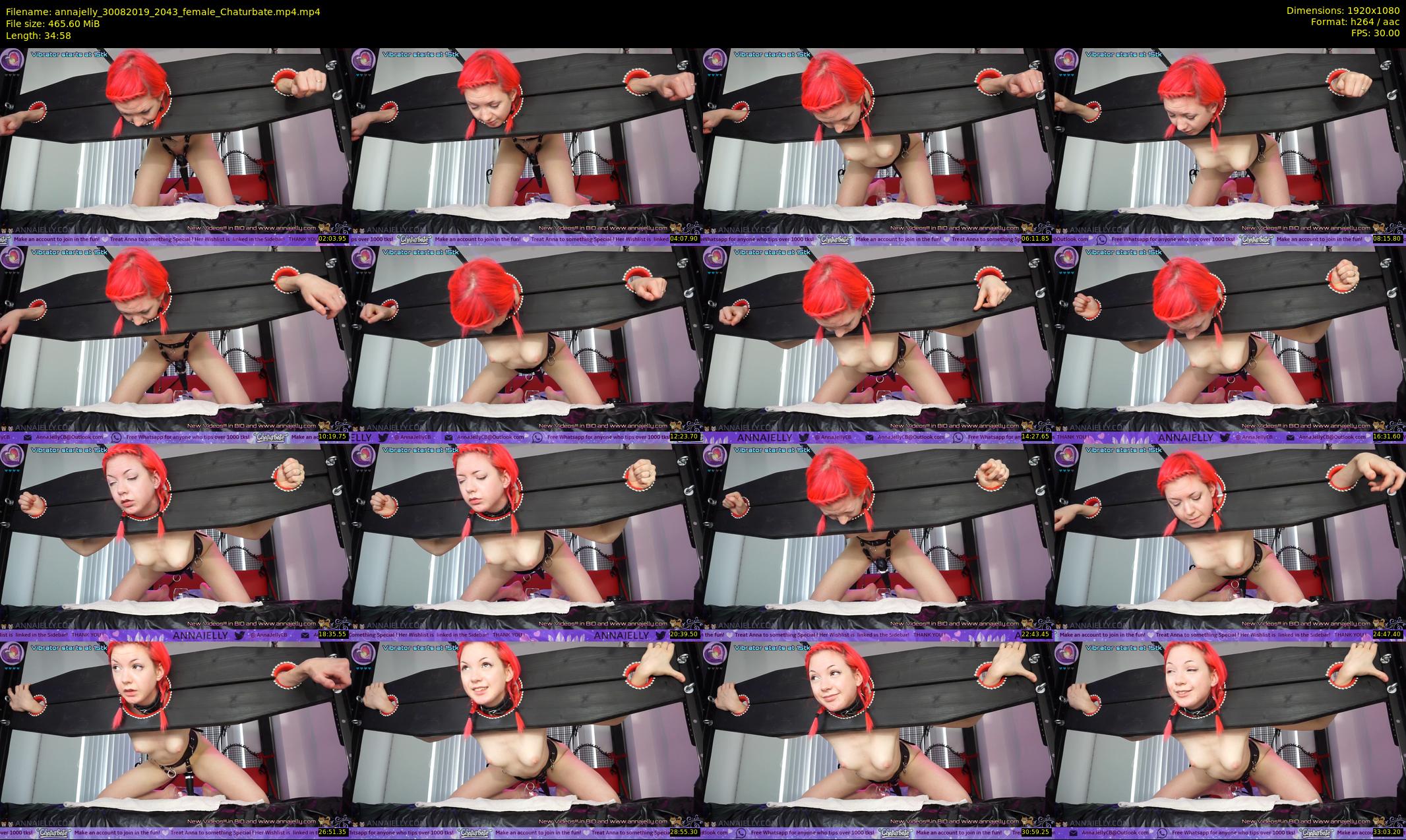 annajelly — 35 minute Chaturbate couple cam show recording, 1080p, Aug 30, 2019