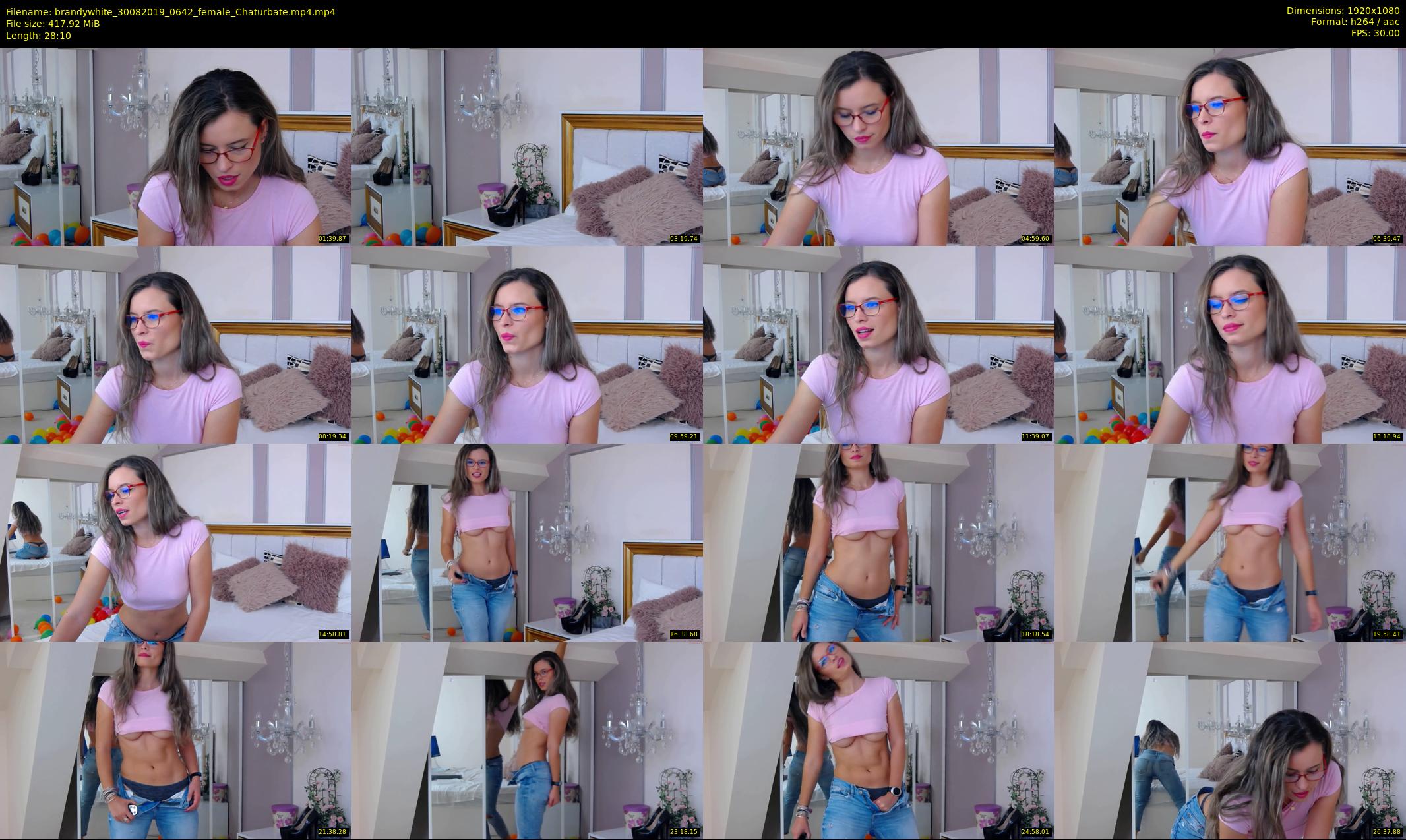 brandywhite — 29 minute Chaturbate female cam show recording, 1080p, Aug 30, 2019