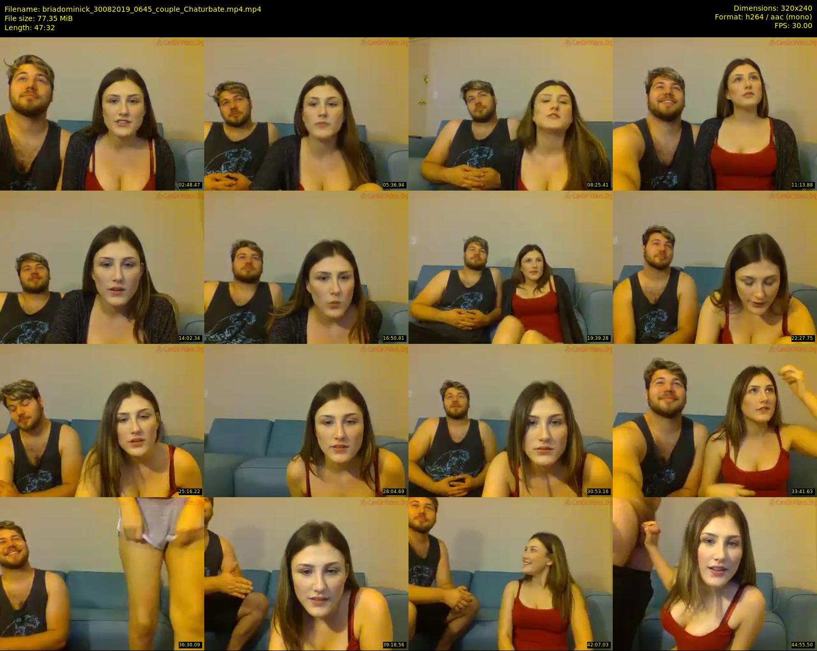 briadominick — 48 minute Chaturbate couple cam show recording, SD, Aug 30, 2019