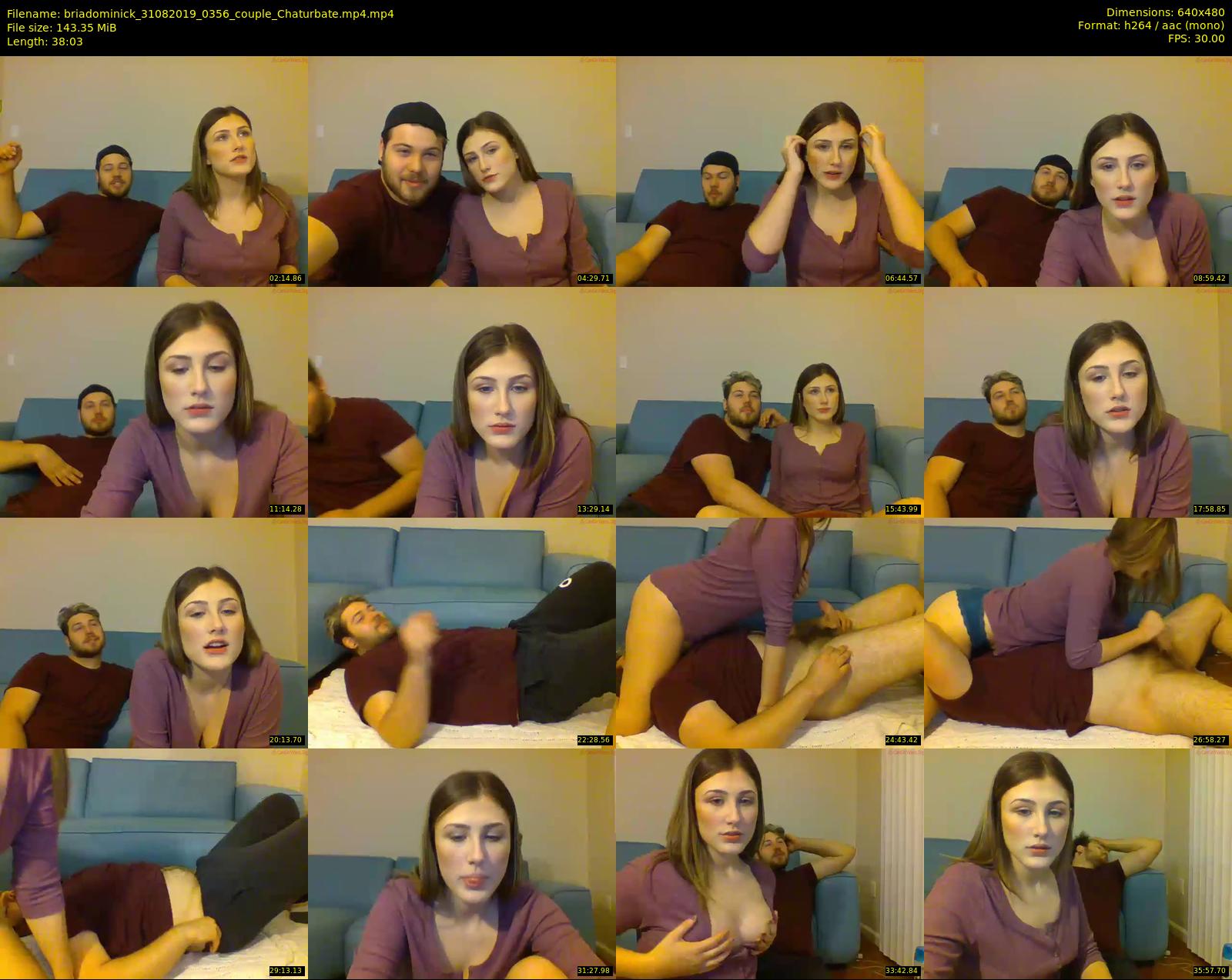 briadominick — 39 minute Chaturbate couple cam show recording, 480p, Aug 31, 2019
