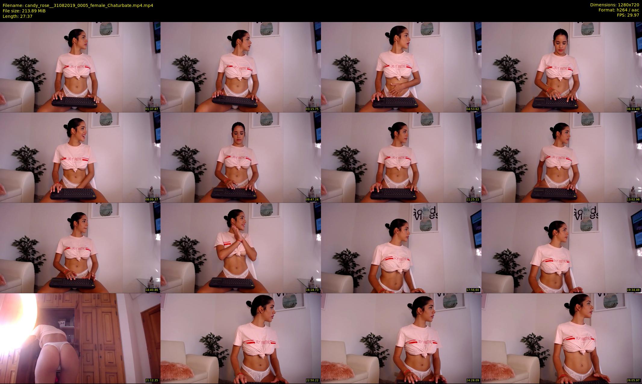 candy_rose_ — 28 minute Chaturbate female cam show recording, 720p, Aug 31, 2019
