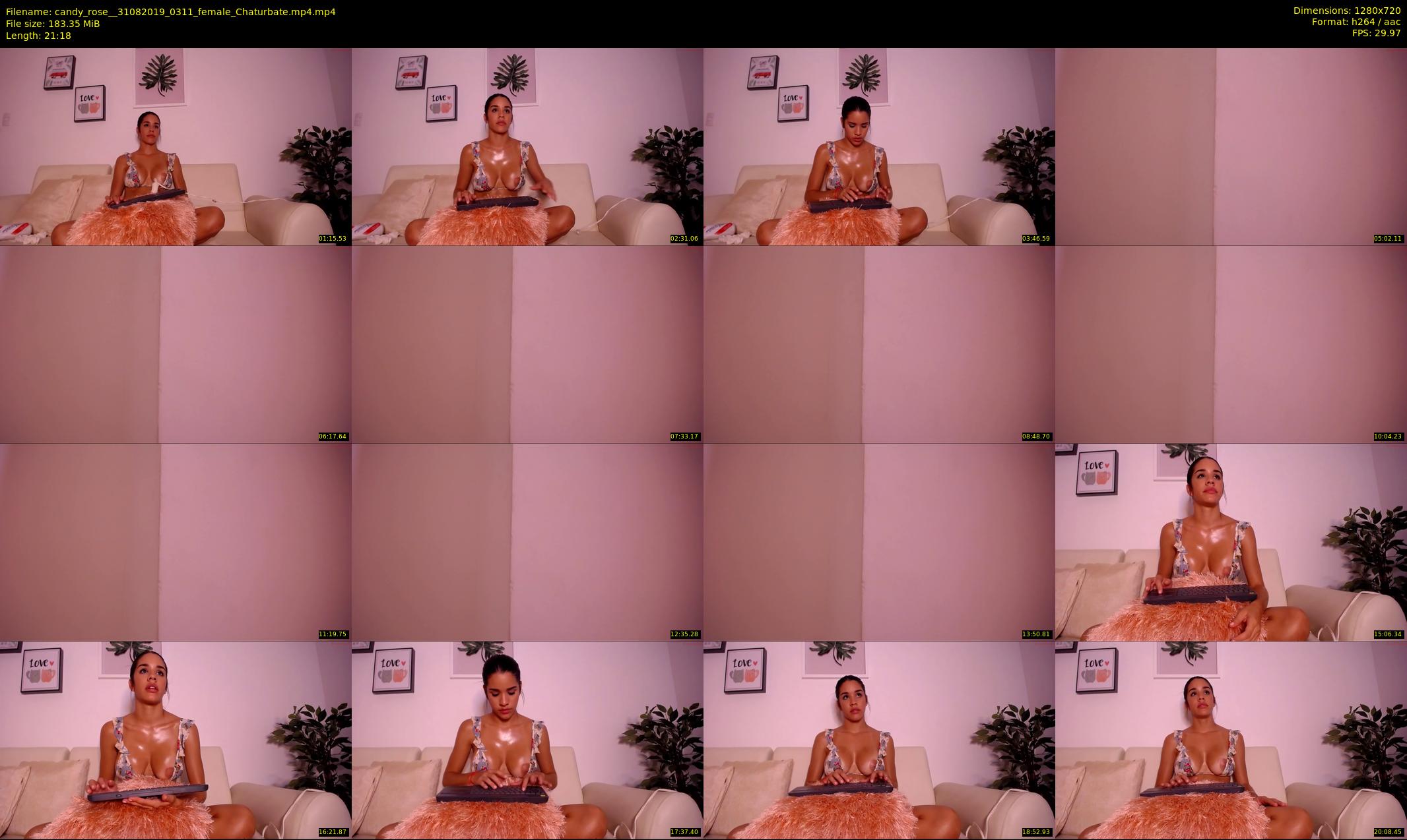 candy_rose_ — 22 minute Chaturbate female cam show recording, 720p, Aug 31, 2019