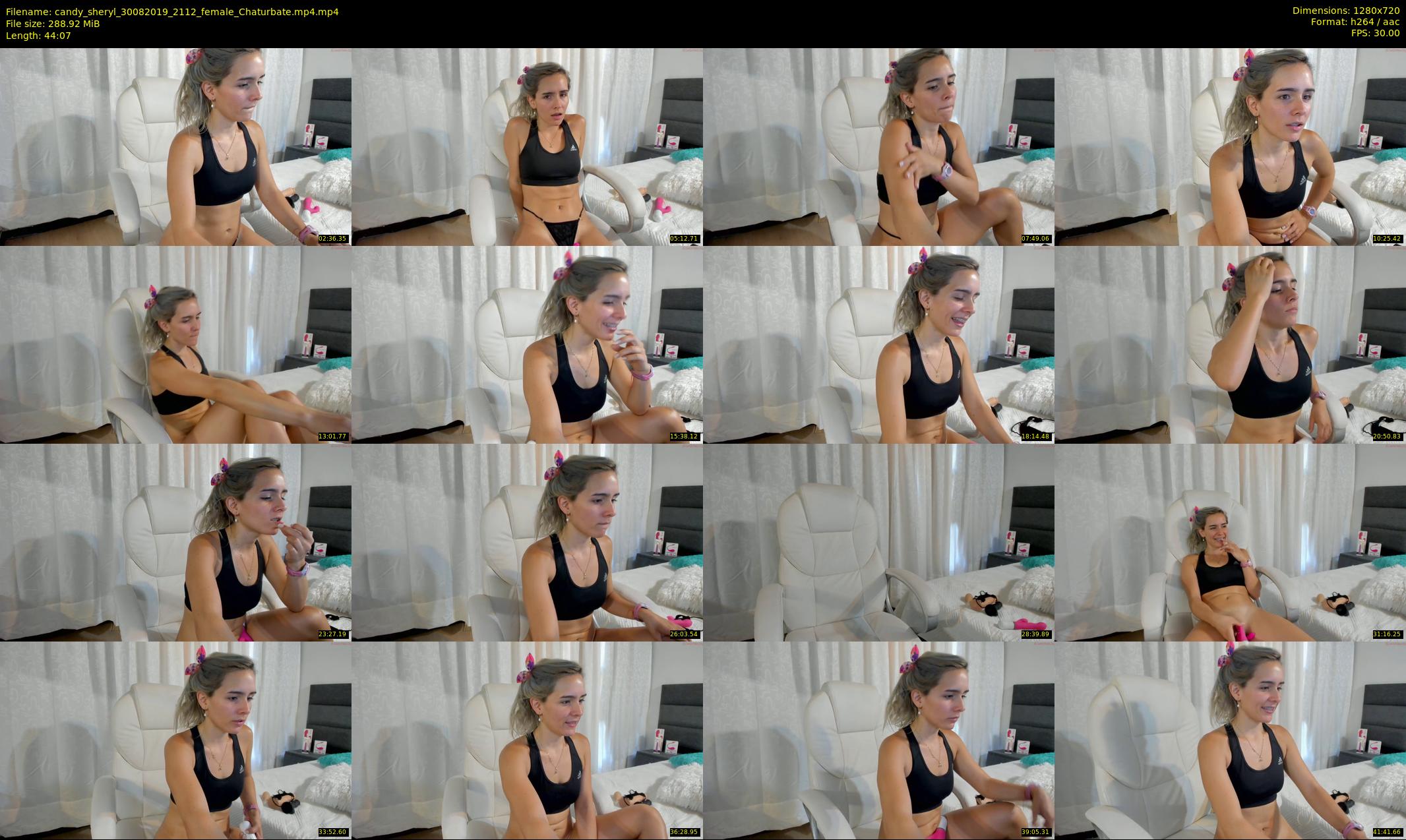candy_sheryl — 45 minute Chaturbate female cam show recording, 720p, Aug 30, 2019