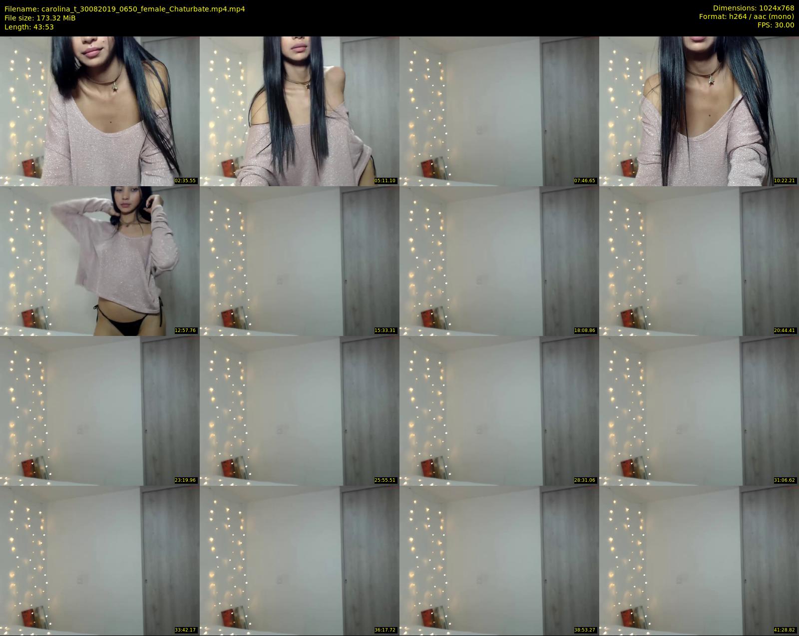 carolina_t — 44 minute Chaturbate female cam show recording, 720p, Aug 30, 2019
