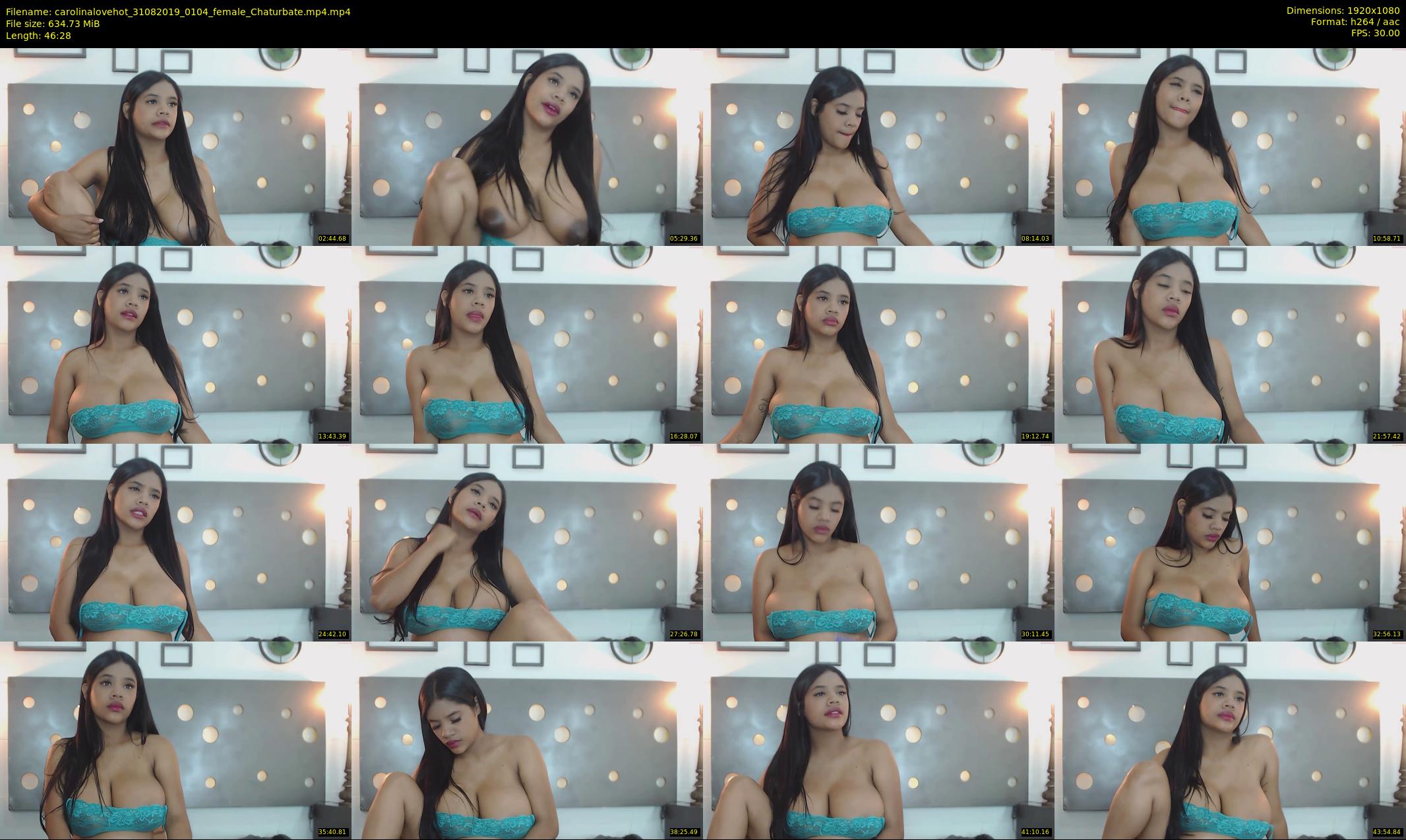 carolinalovehot — 47 minute Chaturbate female cam show recording, 1080p, Aug 31, 2019