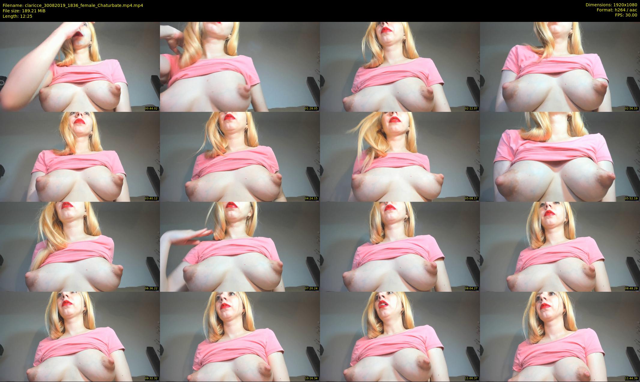 claricce — 13 minute Chaturbate female cam show recording, 1080p, Aug 30, 2019