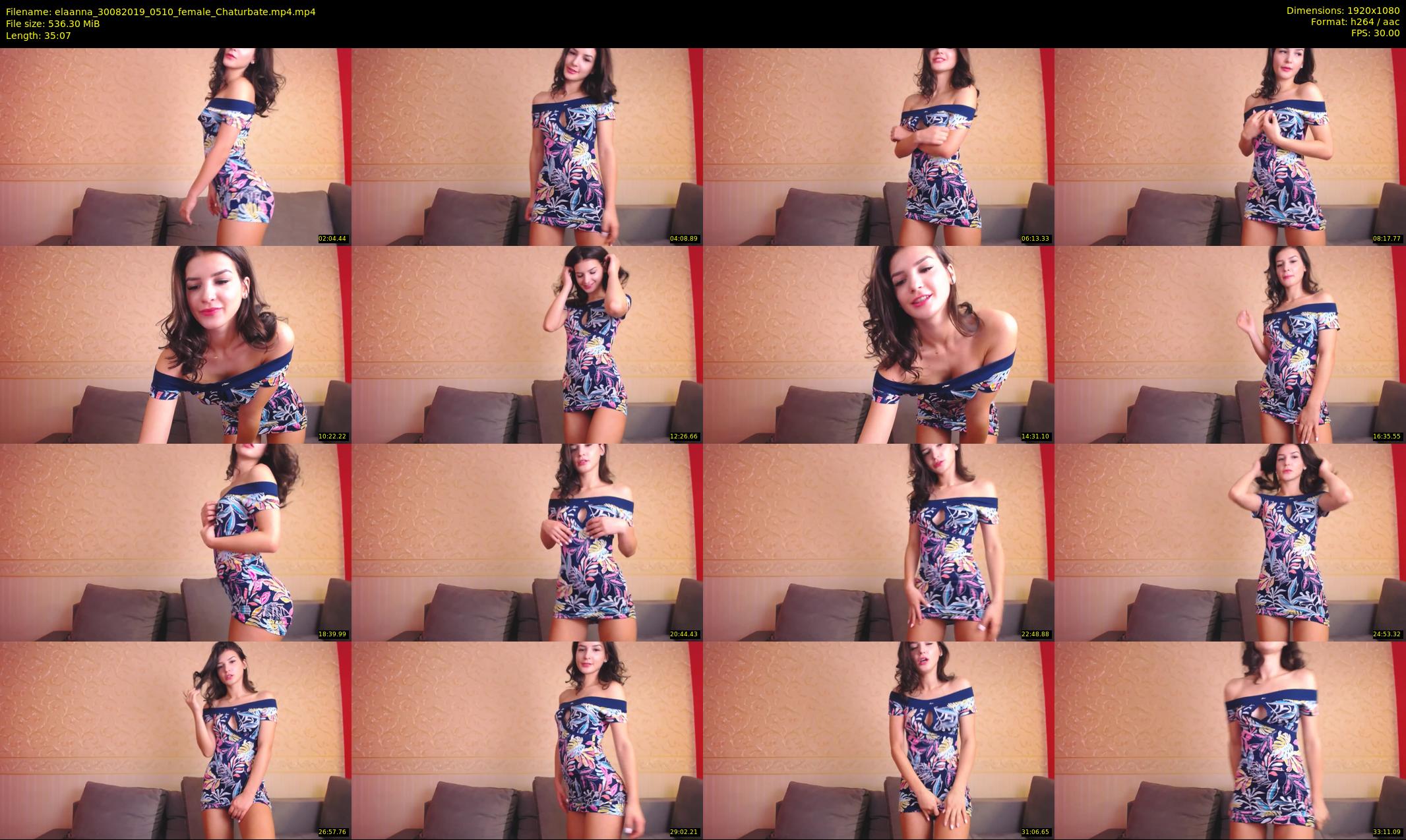 elaanna — 36 minute Chaturbate female cam show recording, 1080p, Aug 30, 2019