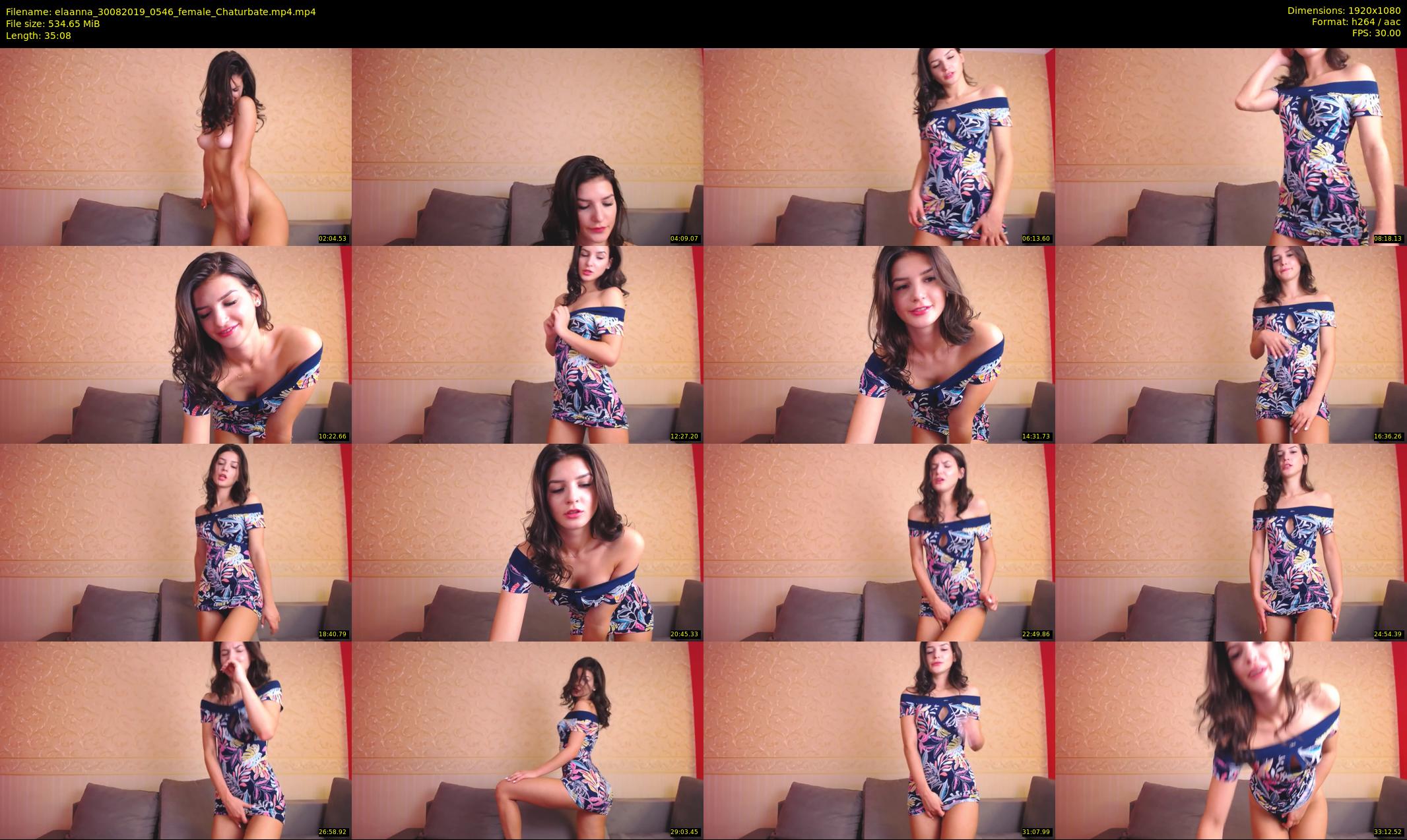 elaanna — 36 minute Chaturbate female cam show recording, 1080p, Aug 30, 2019