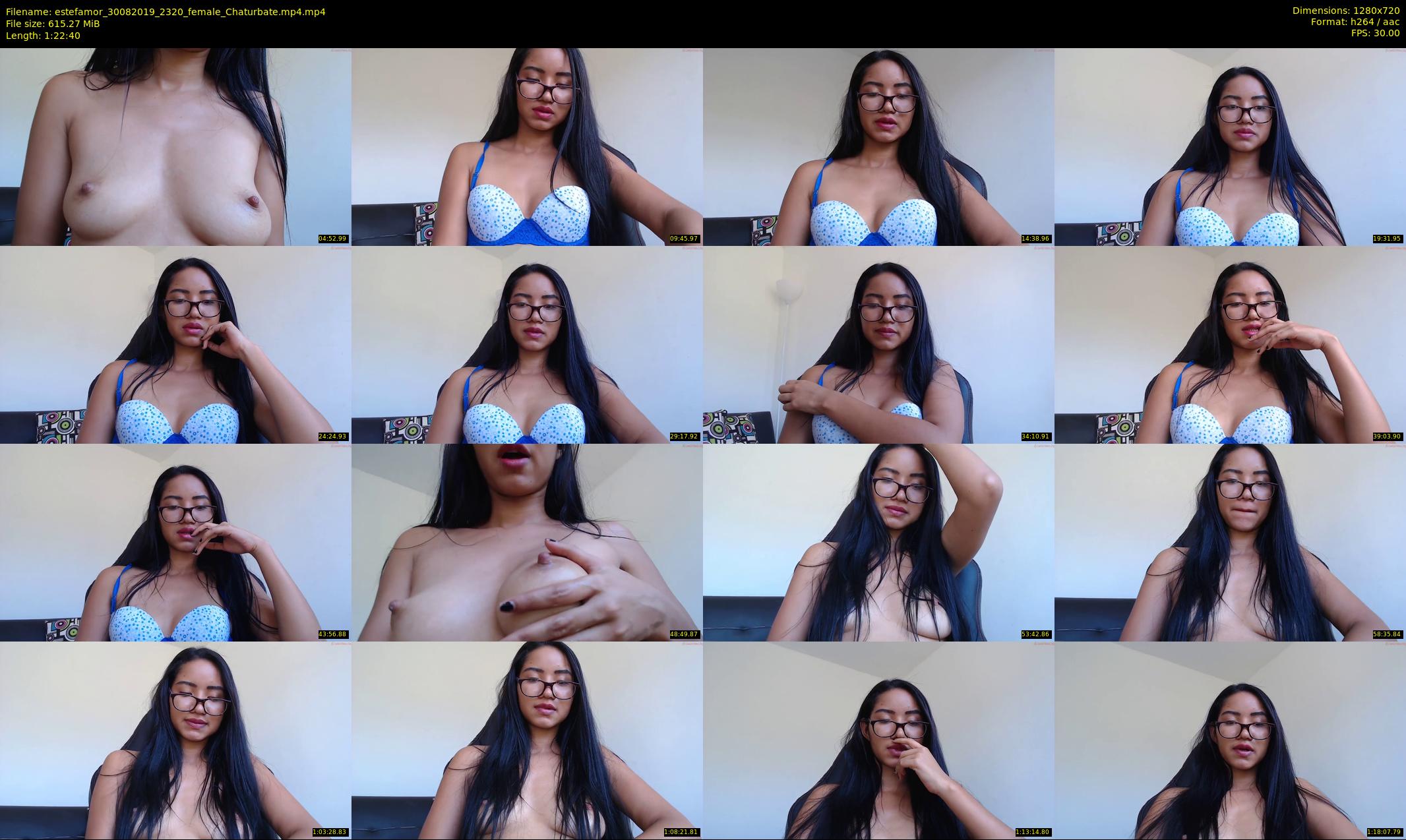estefamor — 83 minute Chaturbate female cam show recording, 720p, Aug 30, 2019
