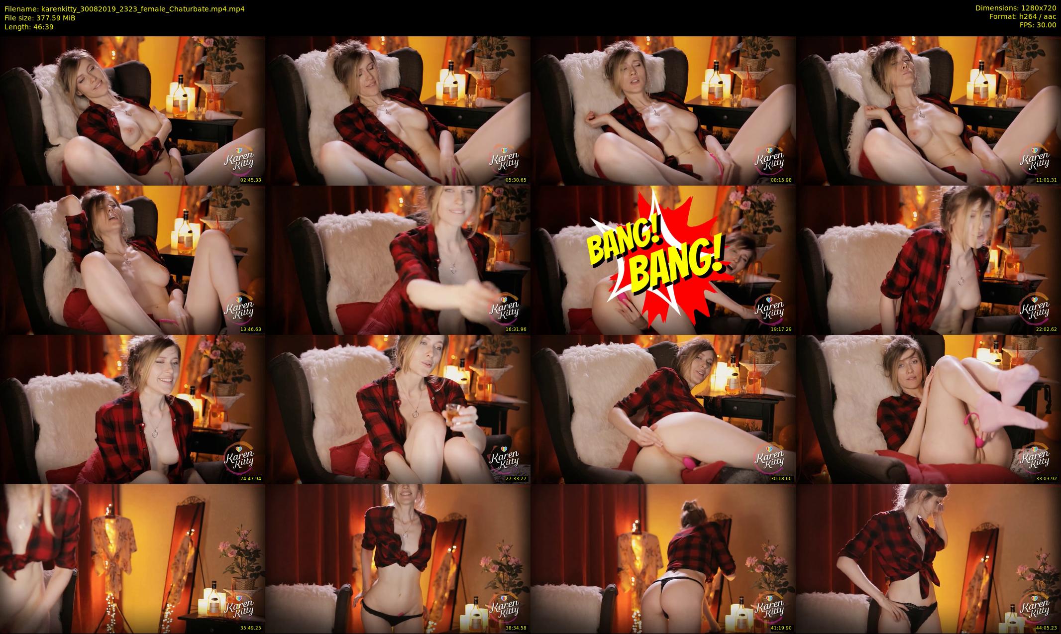 karenkitty — 47 minute Chaturbate female cam show recording, 720p, Aug 30, 2019