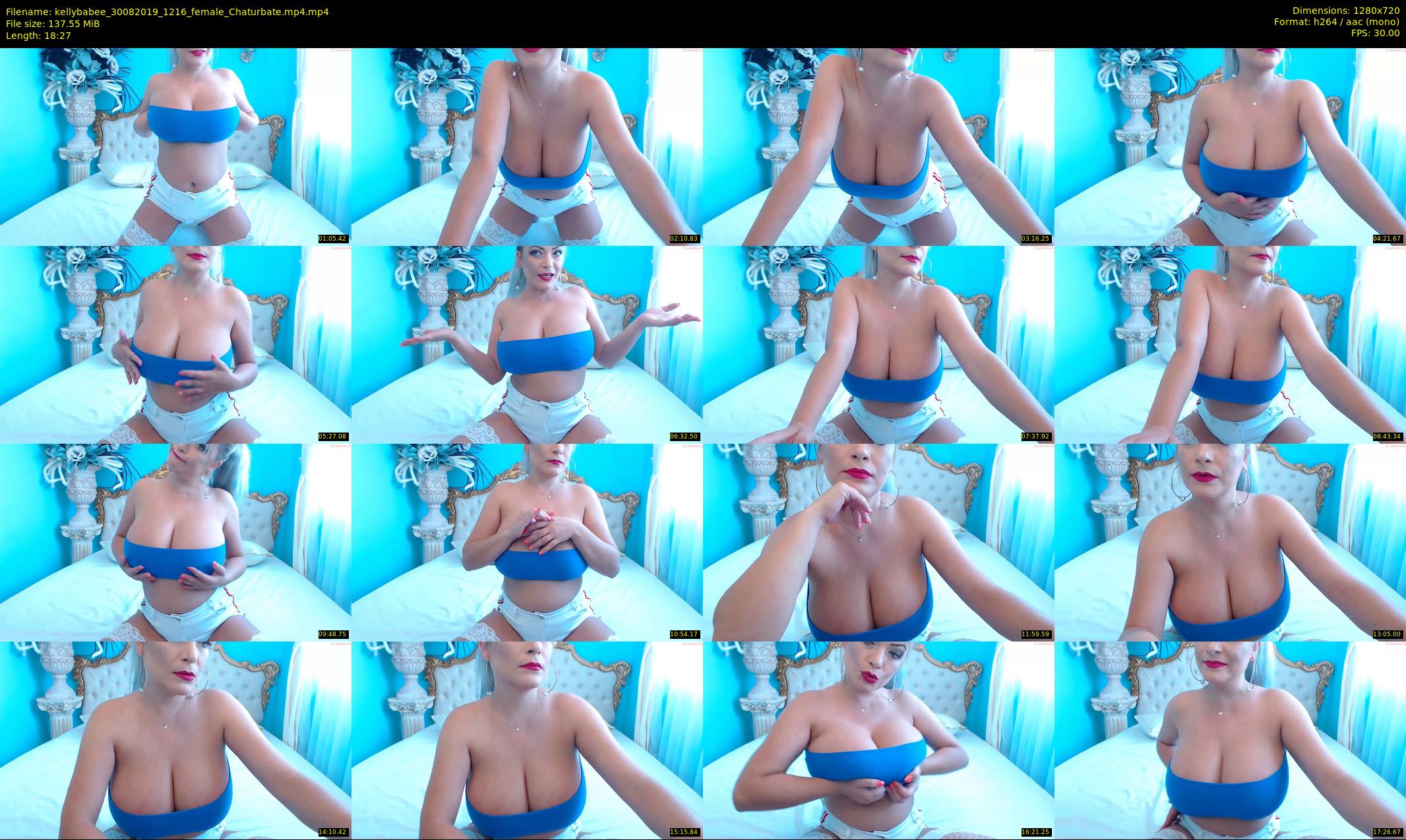 kellybabee — 19 minute Chaturbate female cam show recording, 720p, Aug 30, 2019