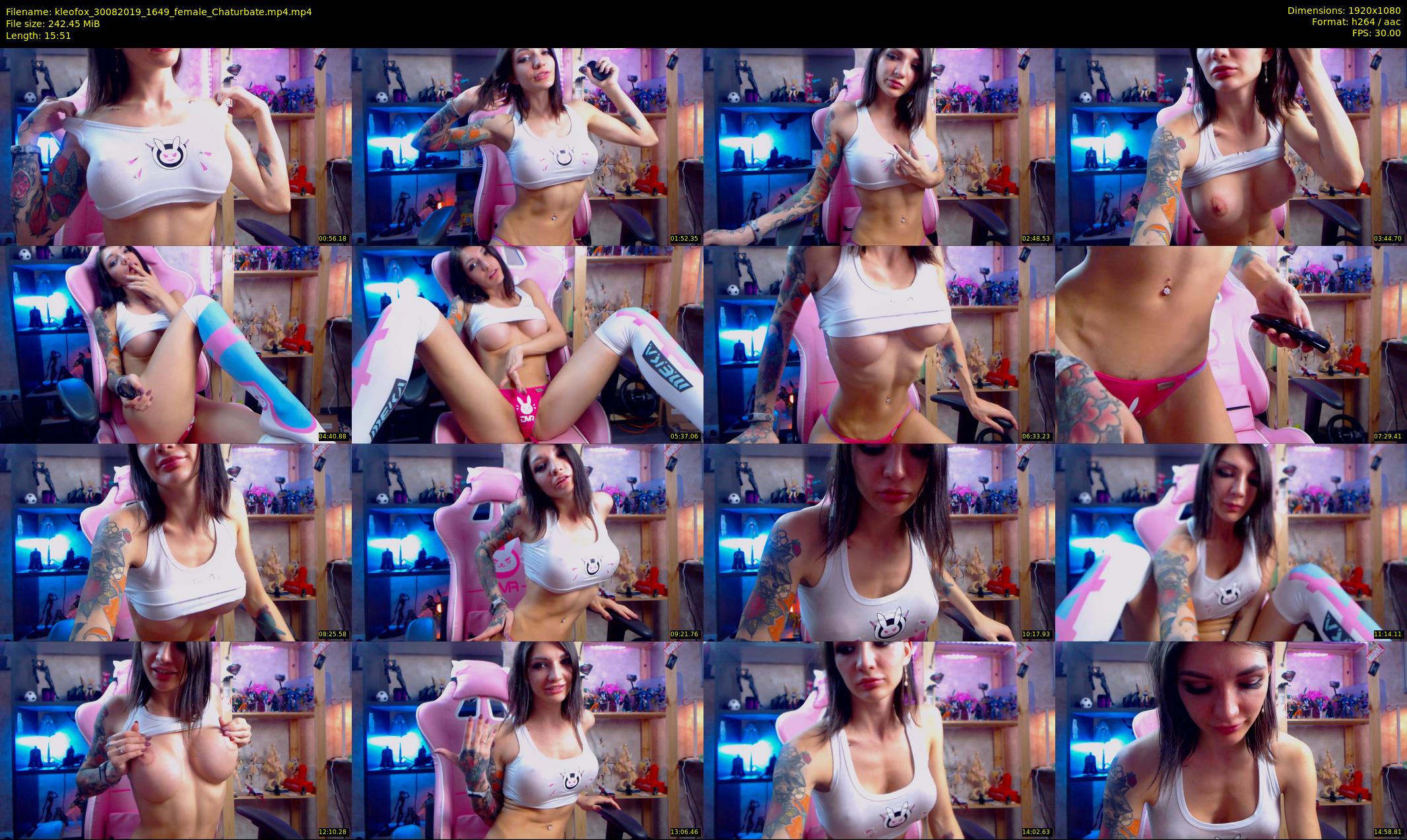 kleofox — 16 minute Chaturbate female cam show recording, 1080p, Aug 30, 2019