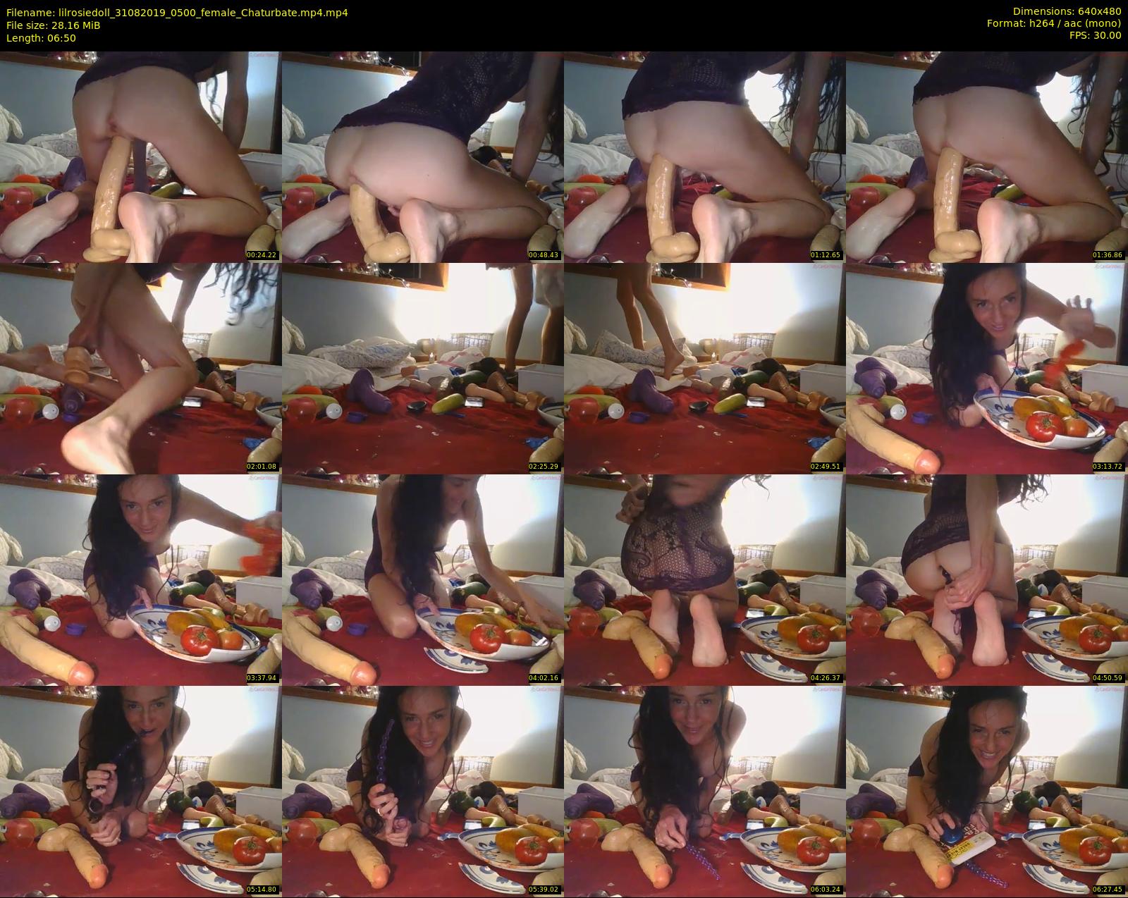lilrosiedoll — 7 minute Chaturbate female cam show recording, 480p, Aug 31, 2019