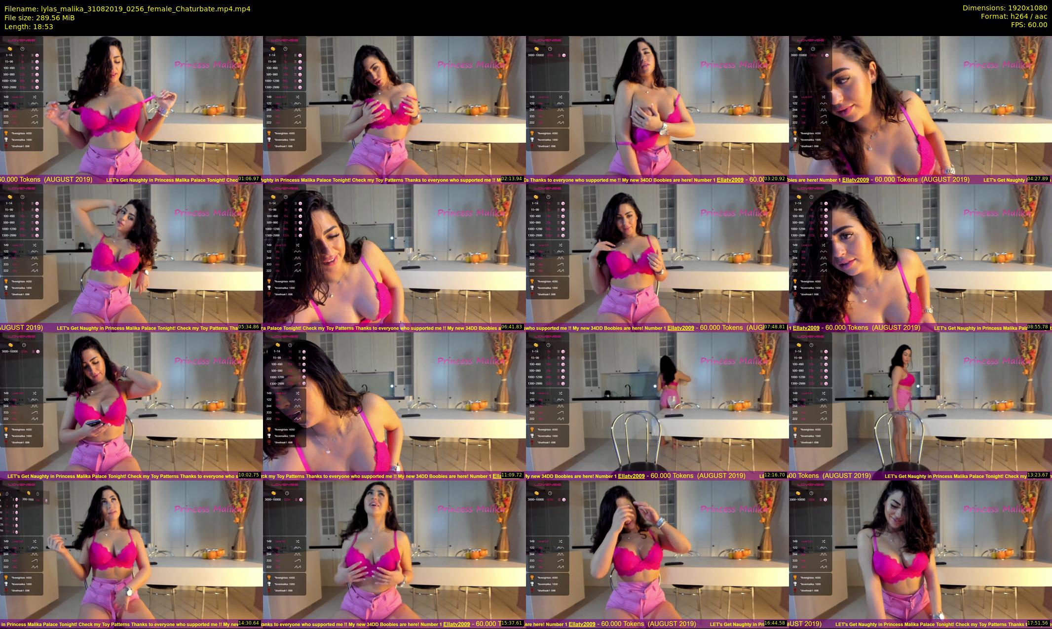 lylas_malika — 19 minute Chaturbate female cam show recording, 1080p, Aug 31, 2019