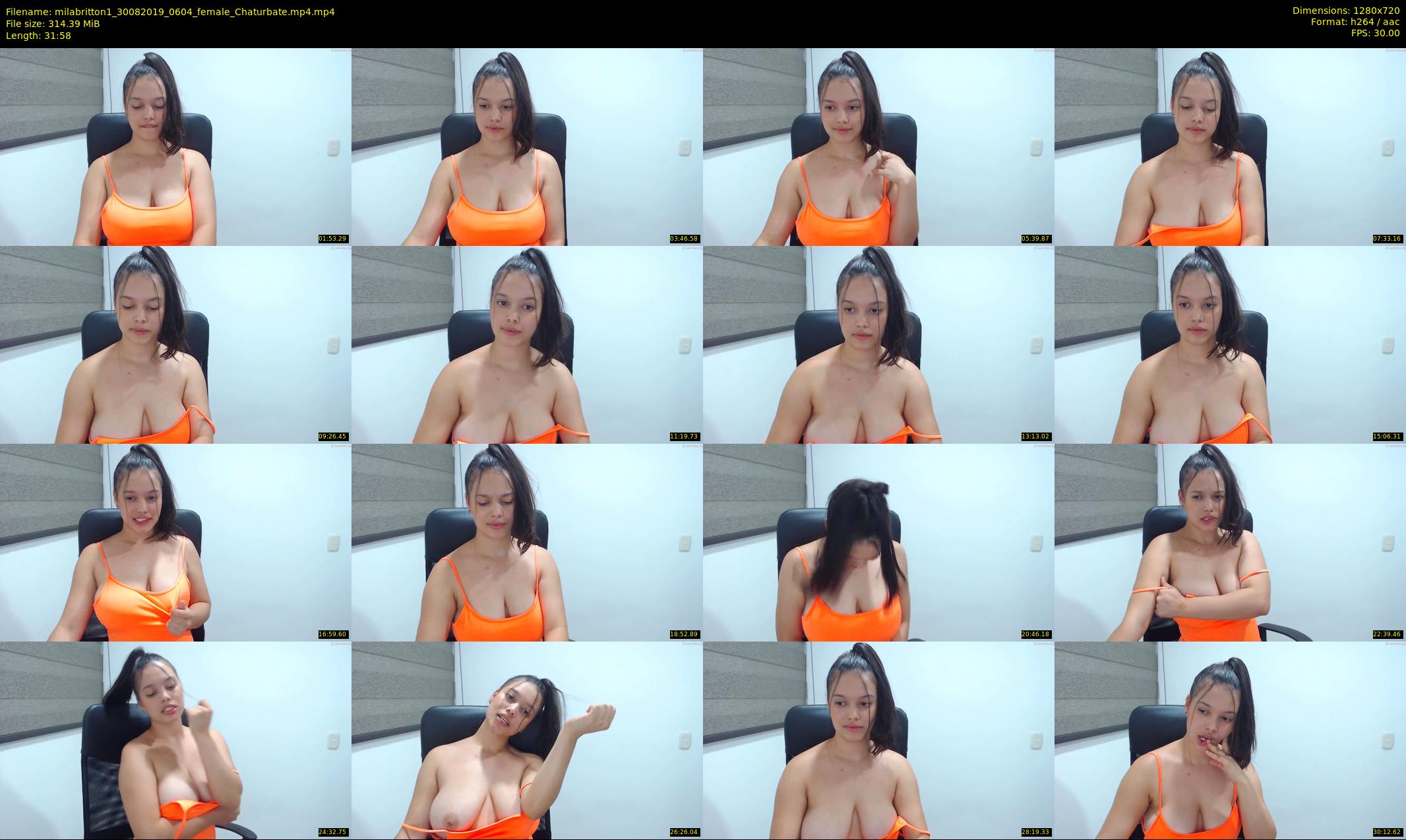 milabritton1 — 32 minute Chaturbate female cam show recording, 720p, Aug 30, 2019