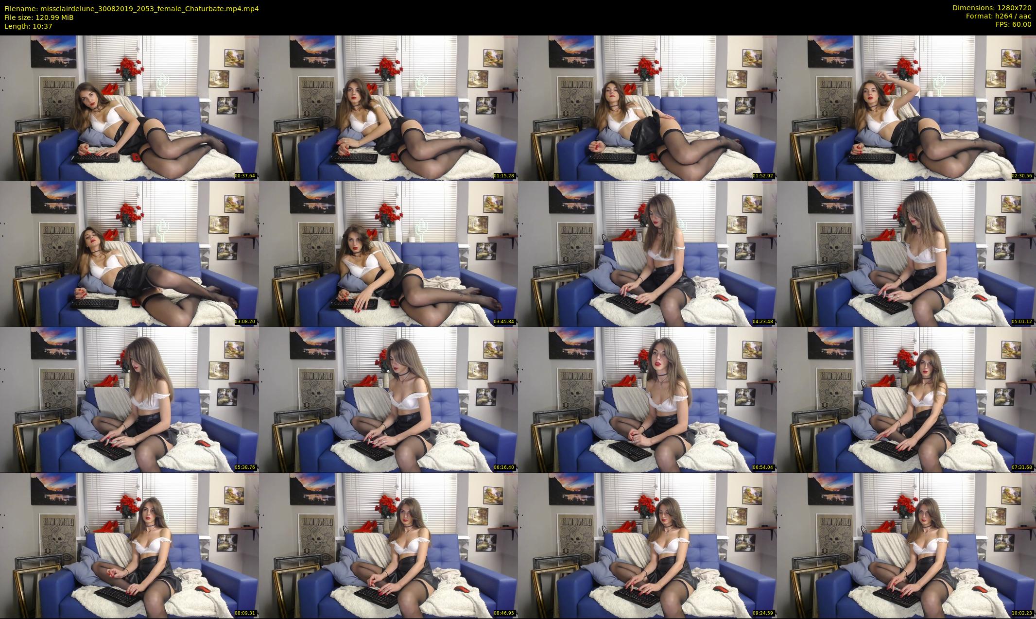 missclairdelune — 11 minute Chaturbate female cam show recording, 720p, Aug 30, 2019
