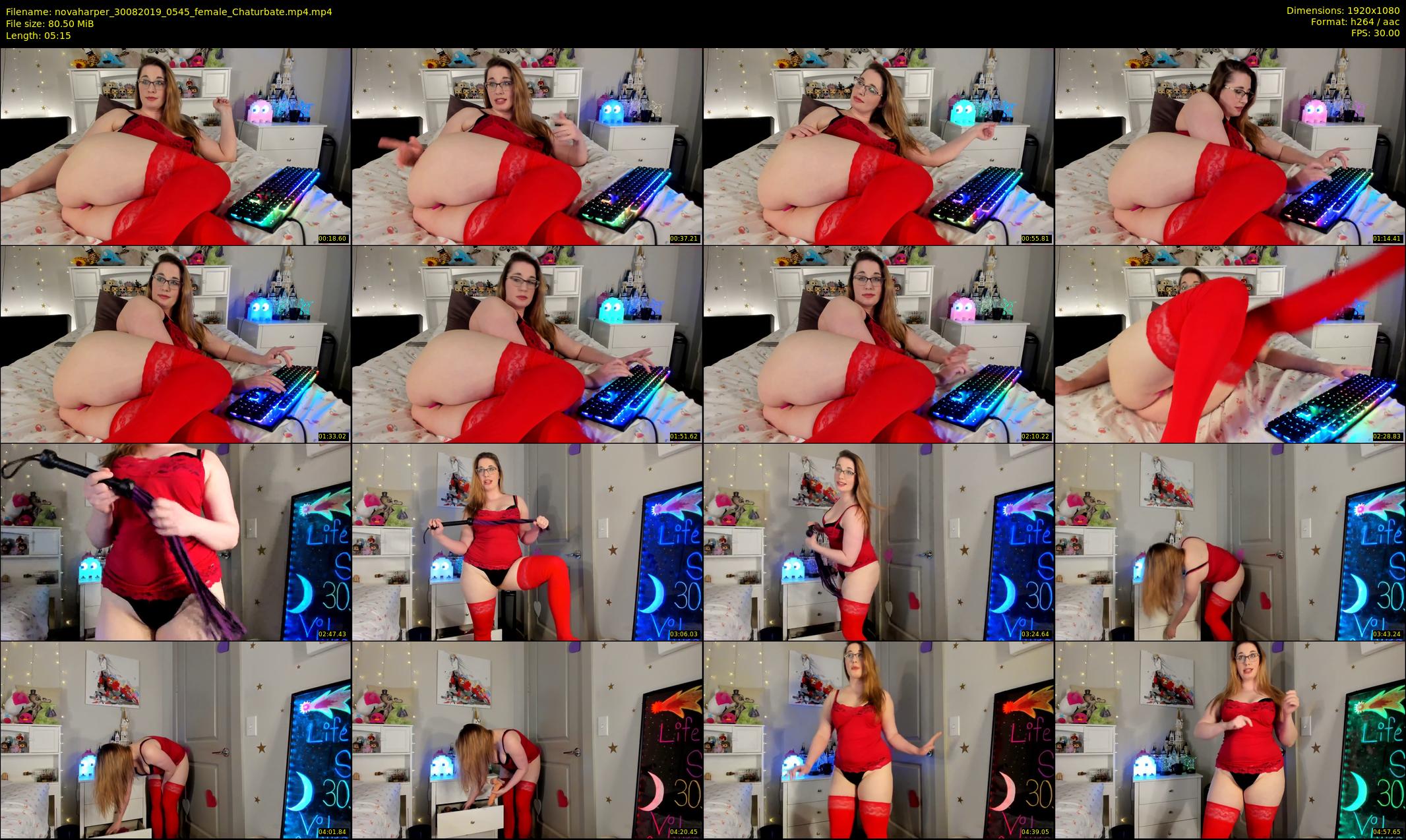 novaharper — 6 minute Chaturbate female cam show recording, 1080p, Aug 30, 2019