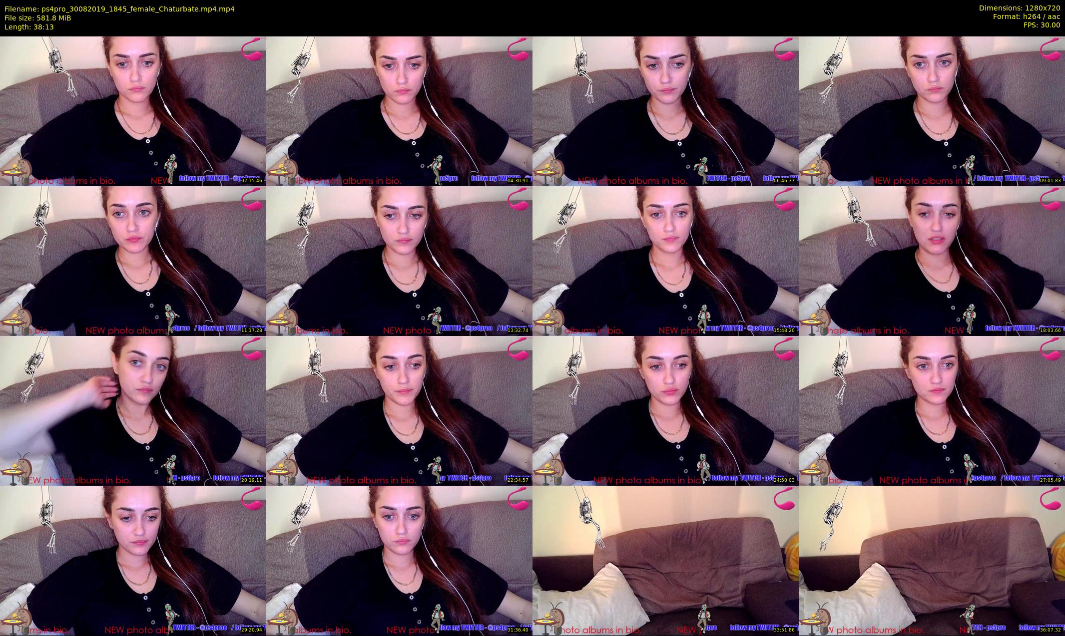 ps4pro — 39 minute Chaturbate female cam show recording, 720p, Aug 30, 2019