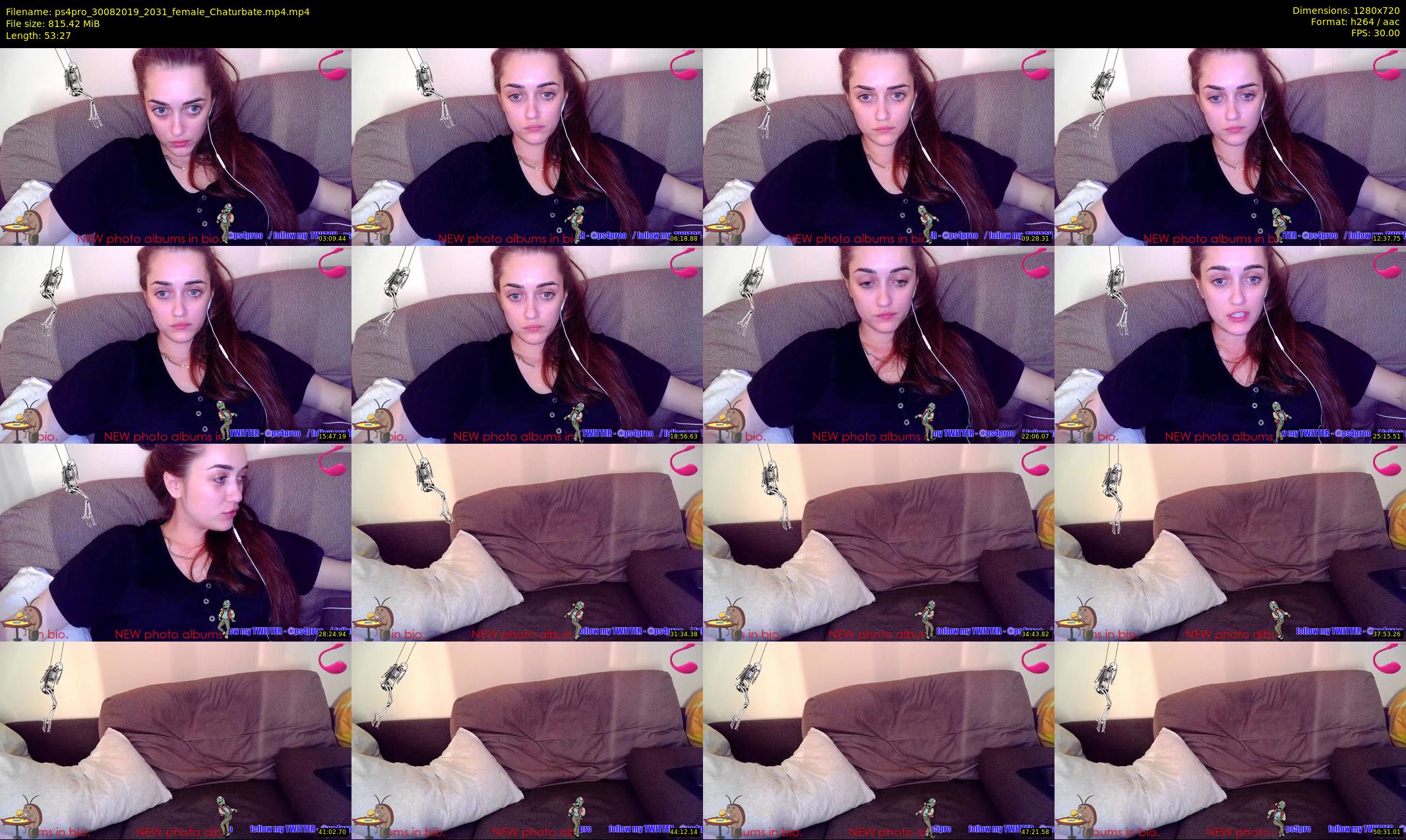 ps4pro — 54 minute Chaturbate female cam show recording, 720p, Aug 30, 2019