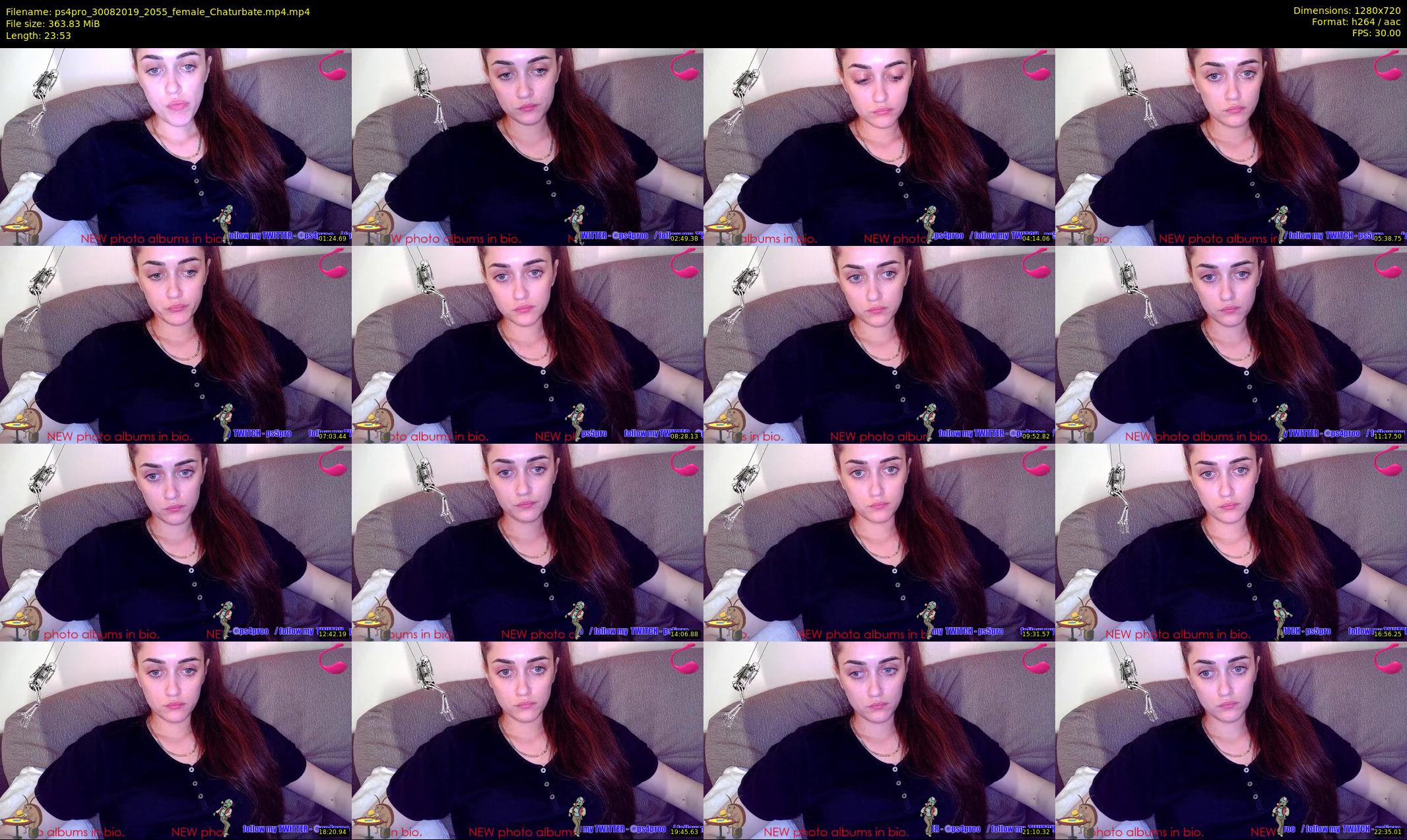ps4pro — 24 minute Chaturbate female cam show recording, 720p, Aug 30, 2019