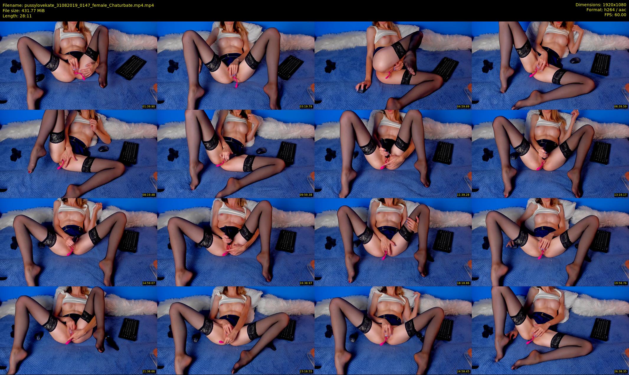 pussylovekate — 29 minute Chaturbate female cam show recording, 1080p, Aug 31, 2019