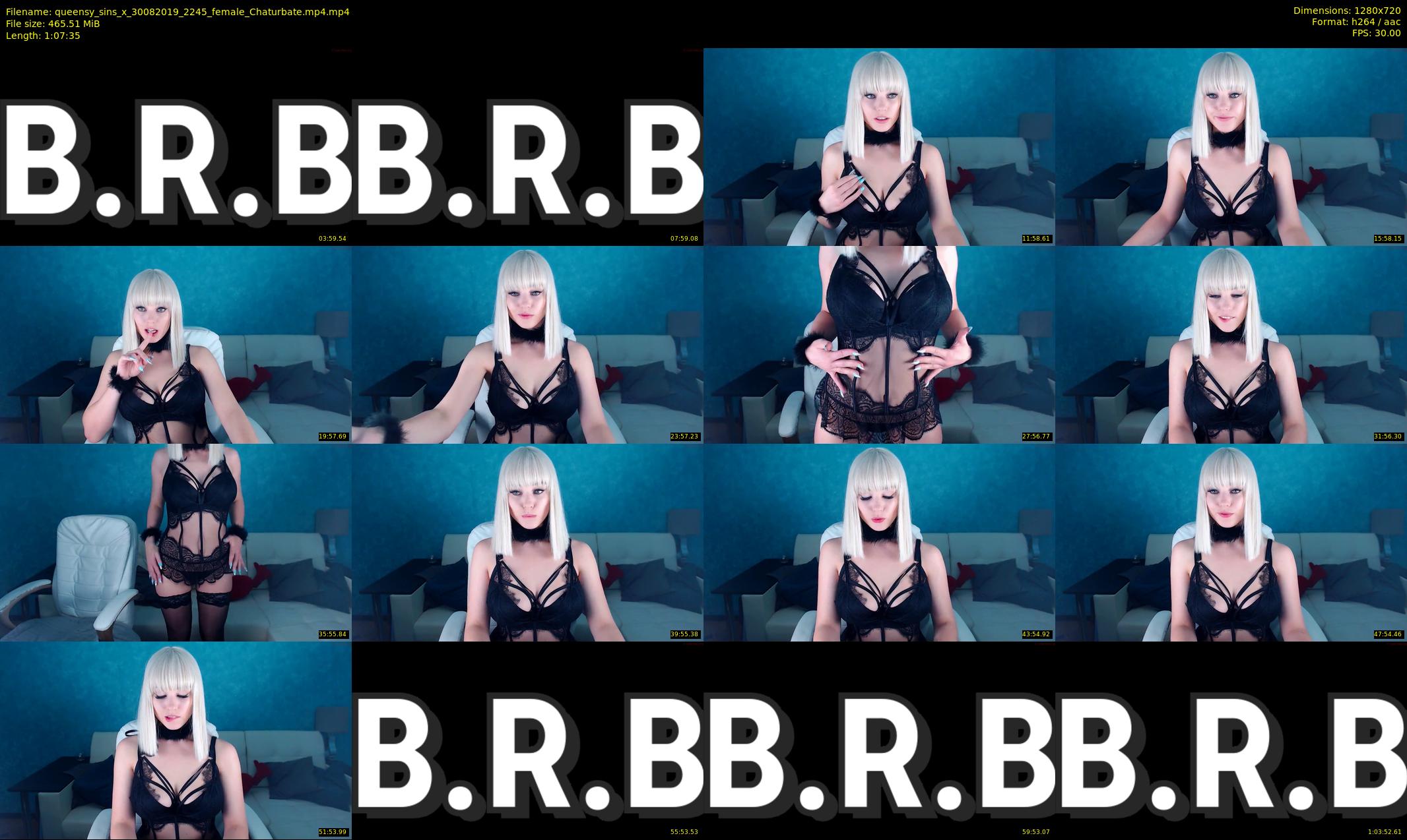 queensy_sins_x — 68 minute Chaturbate female cam show recording, 720p, Aug 30, 2019