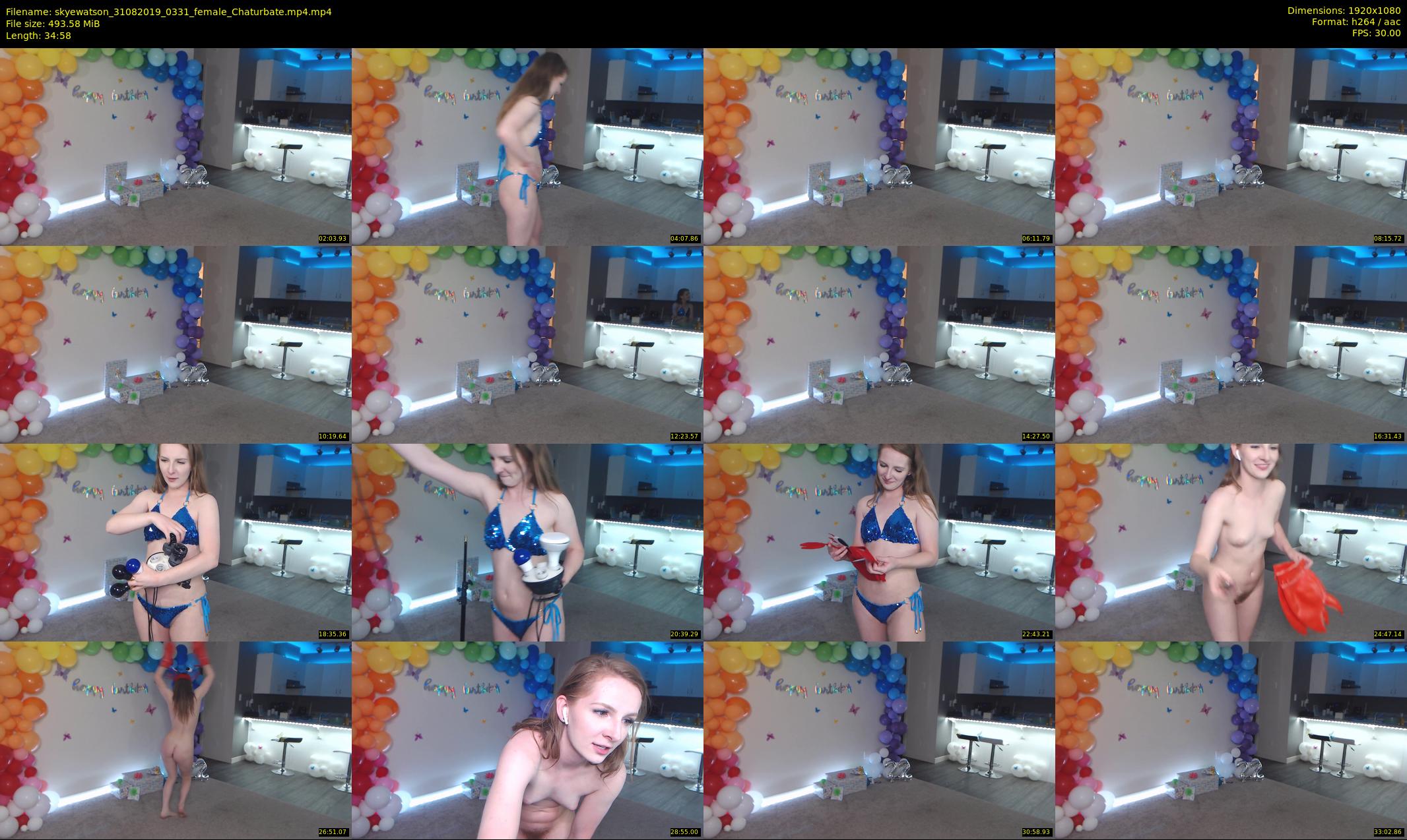 skyewatson — 35 minute Chaturbate female cam show recording, 1080p, Aug 31, 2019