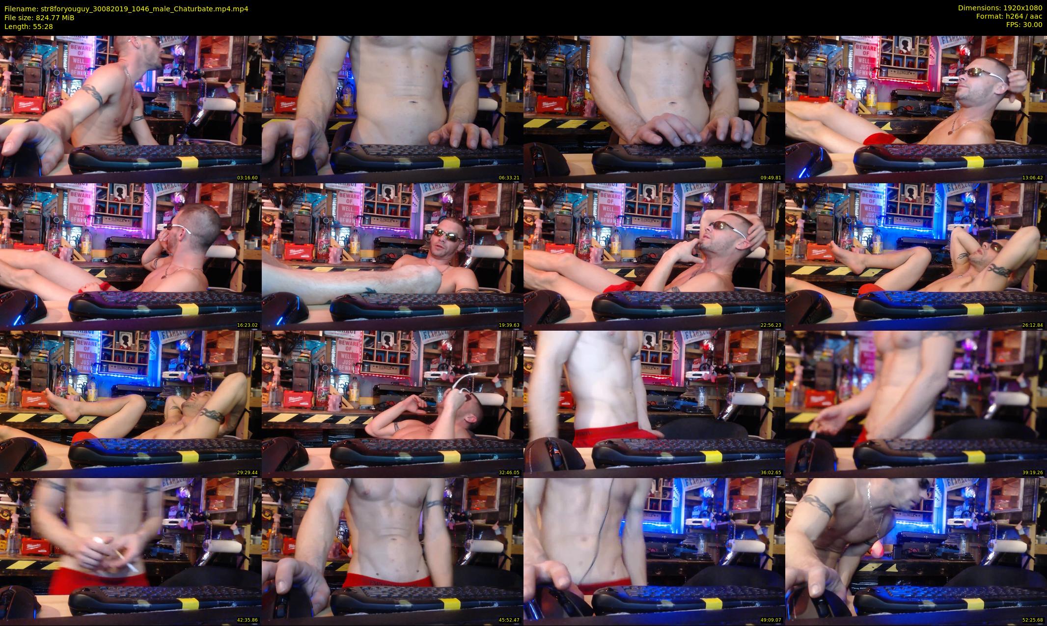 str8foryouguy — 56 minute Chaturbate male cam show recording, 1080p, Aug 30, 2019