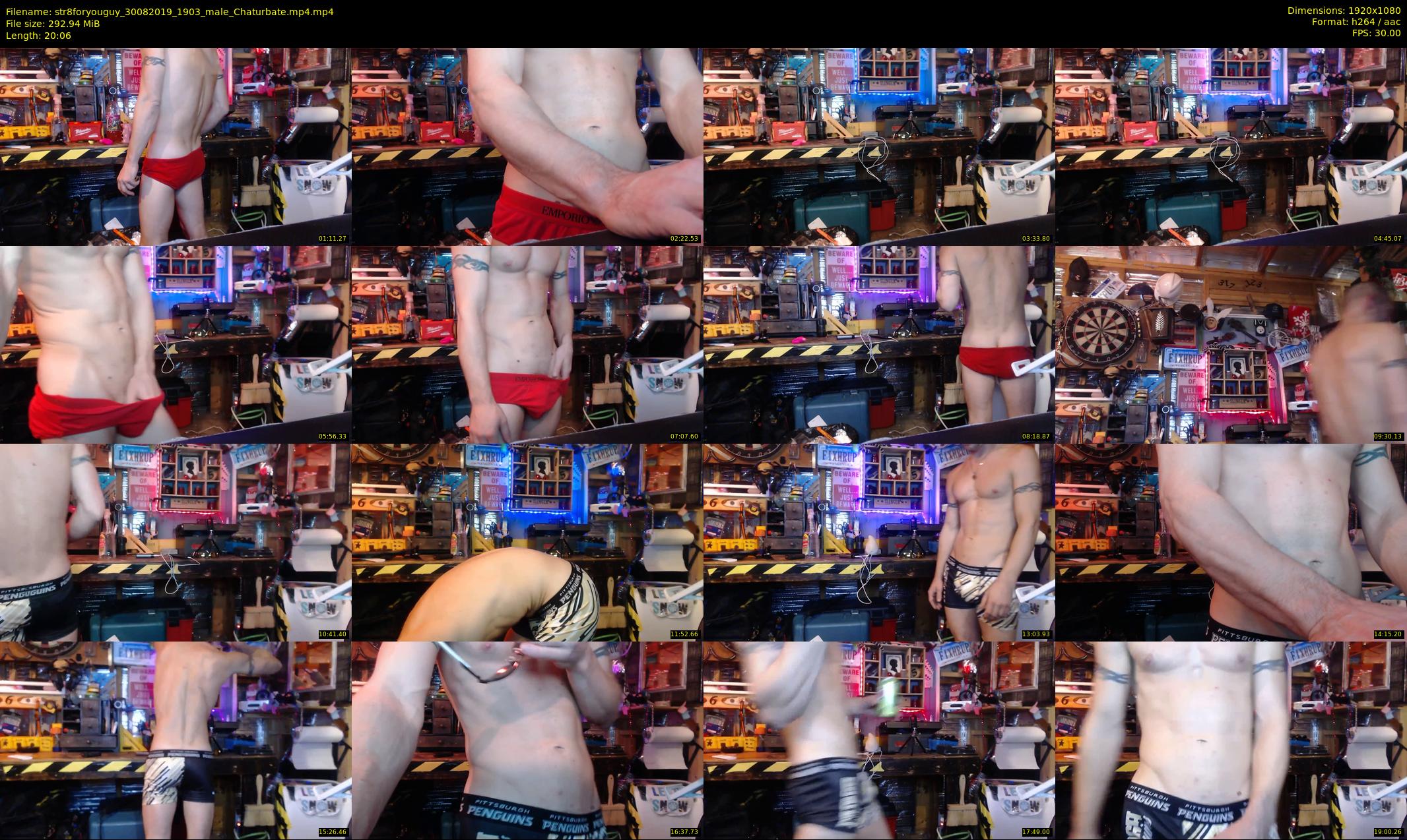 str8foryouguy — 21 minute Chaturbate male cam show recording, 1080p, Aug 30, 2019