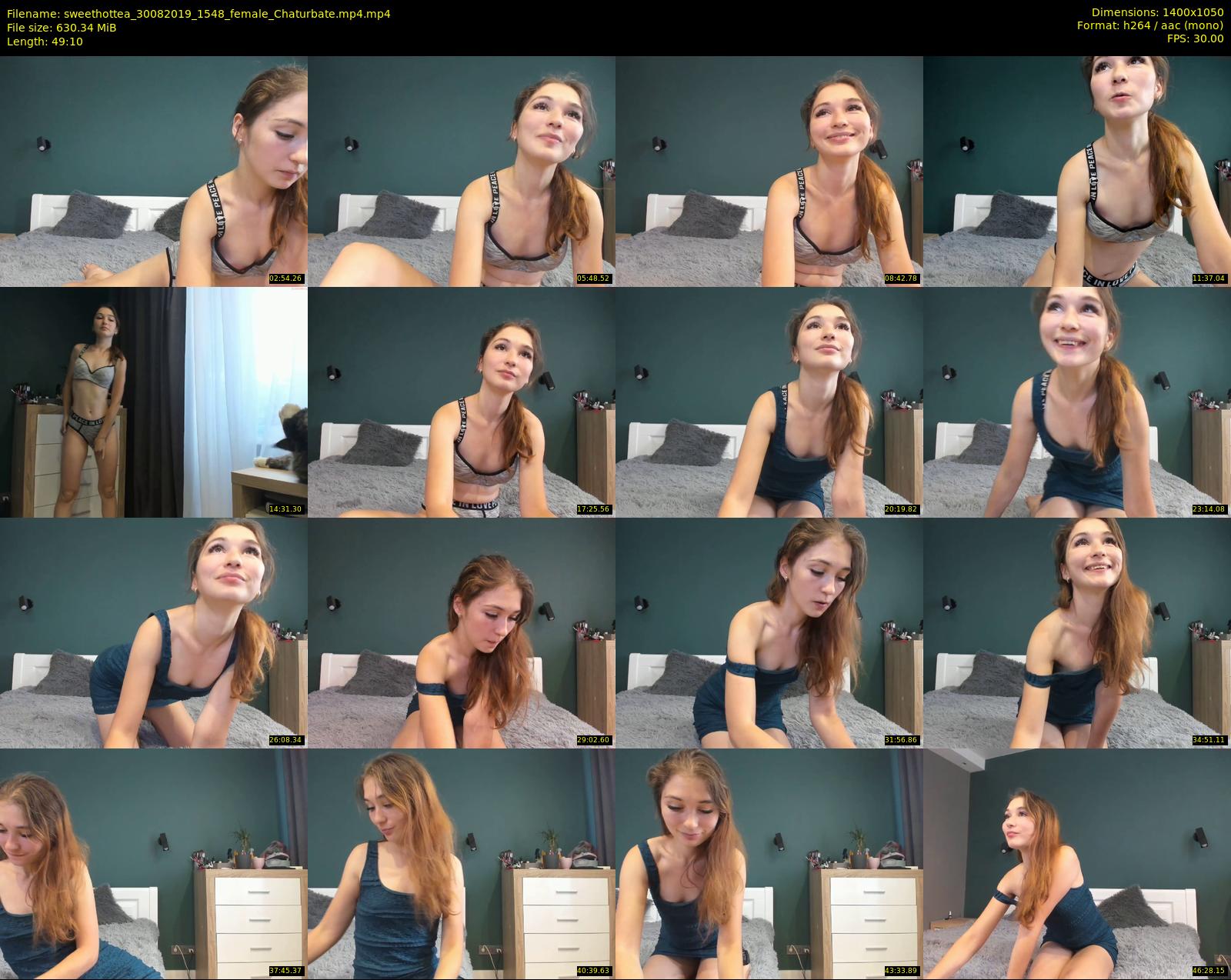 sweethottea — 50 minute Chaturbate female cam show recording, 720p, Aug 30, 2019