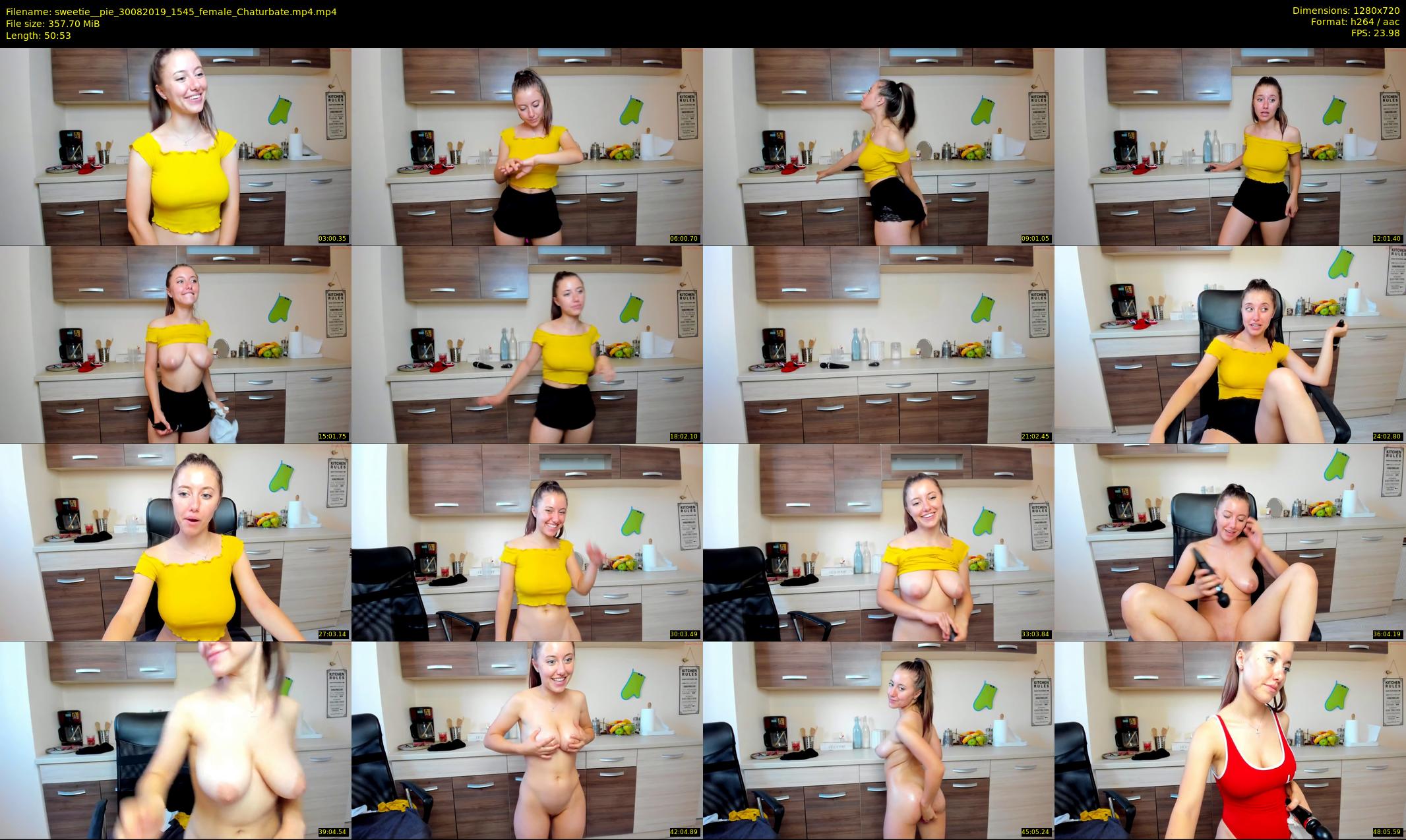 sweetie__pie — 51 minute Chaturbate female cam show recording, 720p, Aug 30, 2019