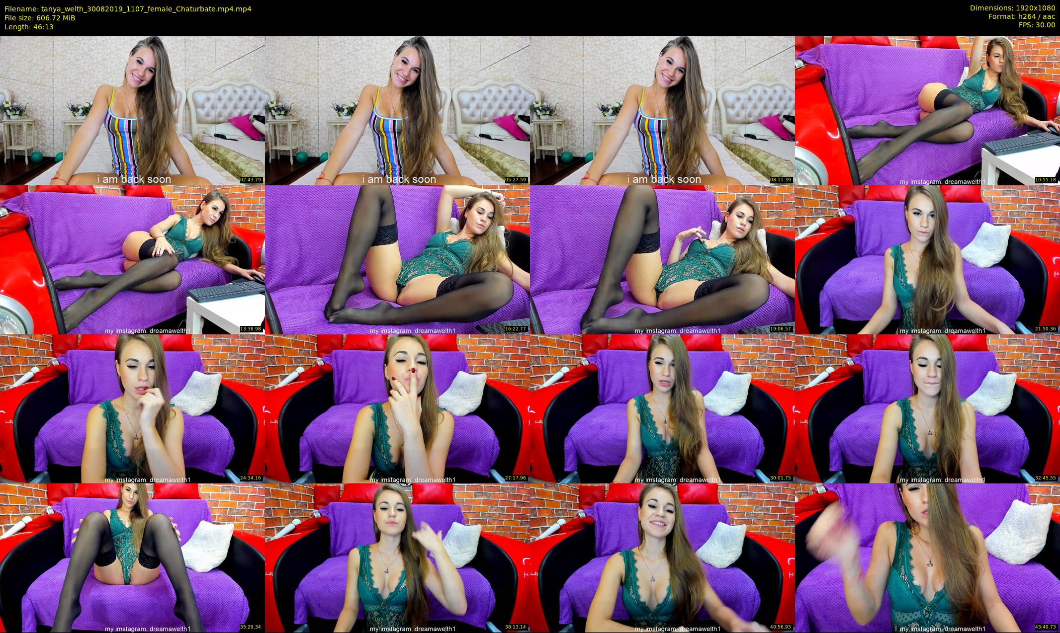 tanya_welth — 47 minute Chaturbate female cam show recording, 1080p, Aug 30, 2019