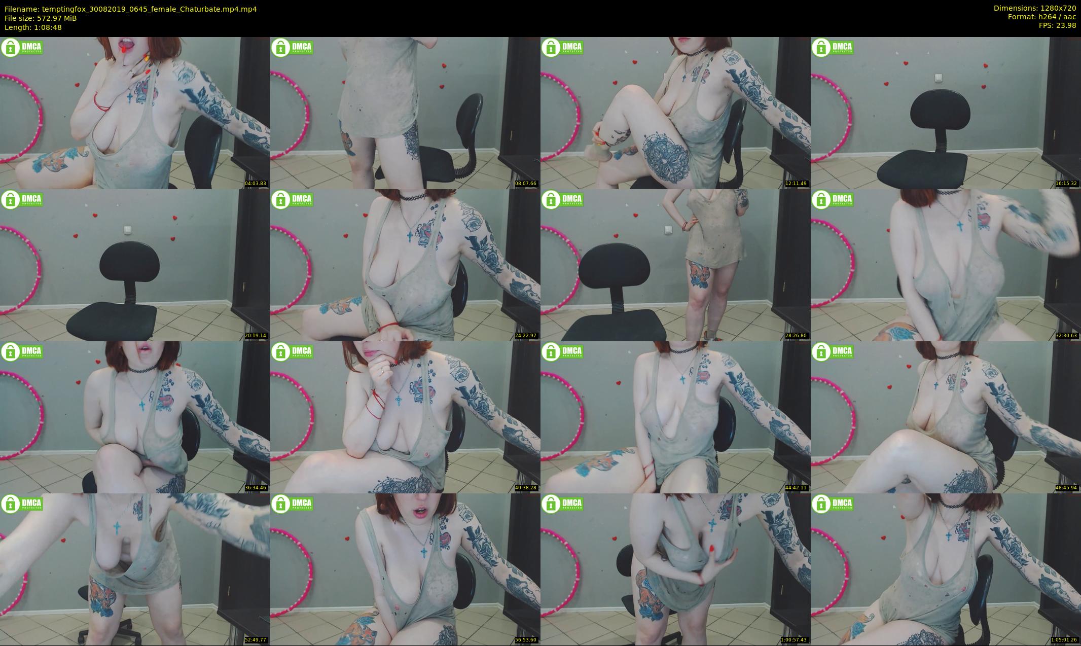 temptingfox — 69 minute Chaturbate female cam show recording, 720p, Aug 30, 2019