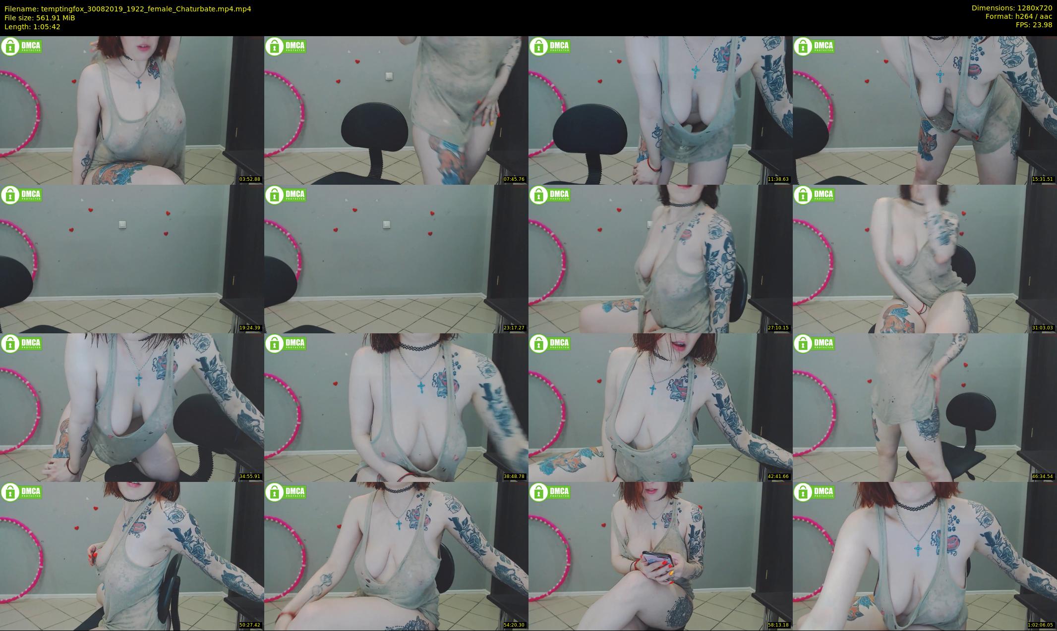 temptingfox — 66 minute Chaturbate female cam show recording, 720p, Aug 30, 2019