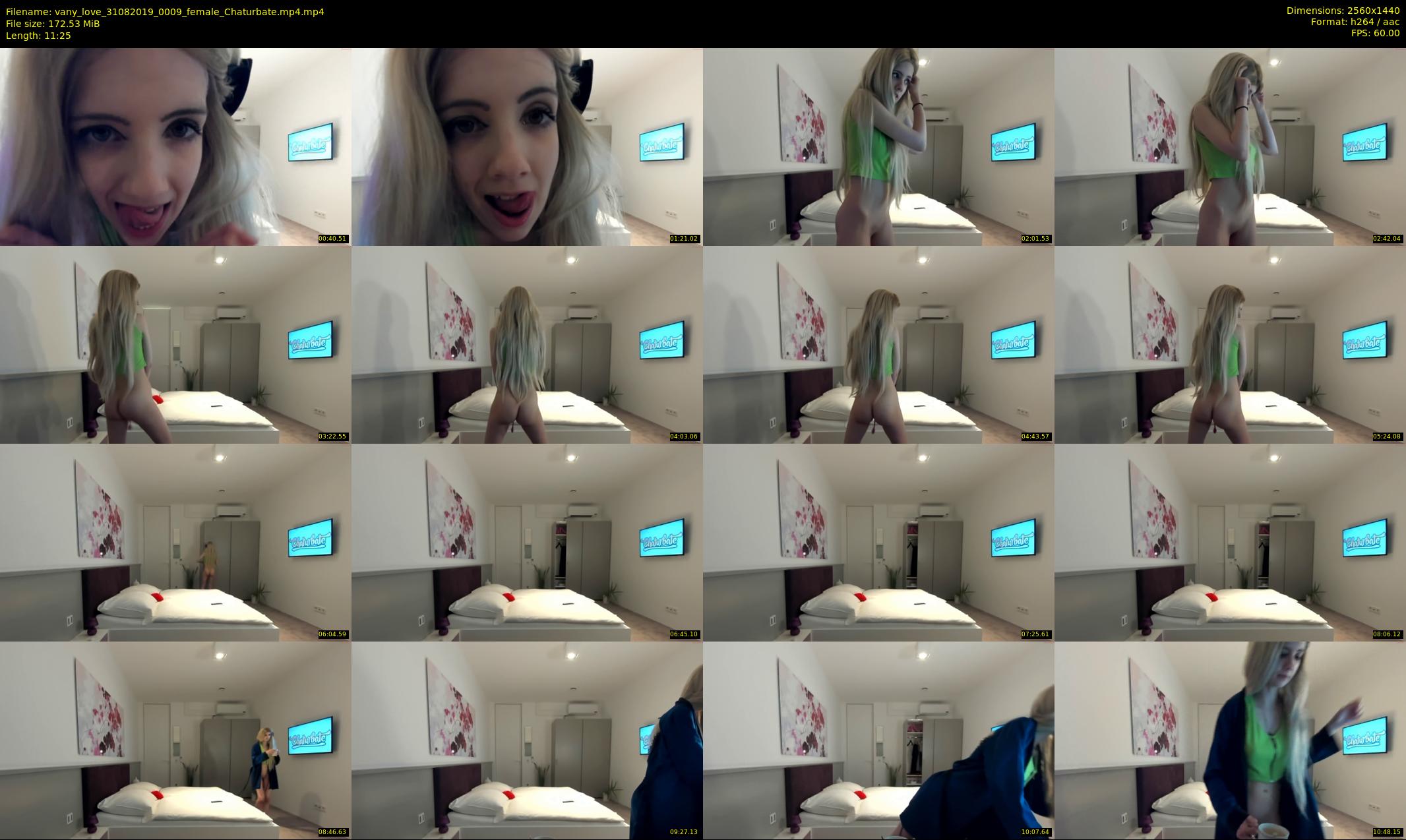 vany_love — 12 minute Chaturbate female cam show recording, 1080p, Aug 31, 2019